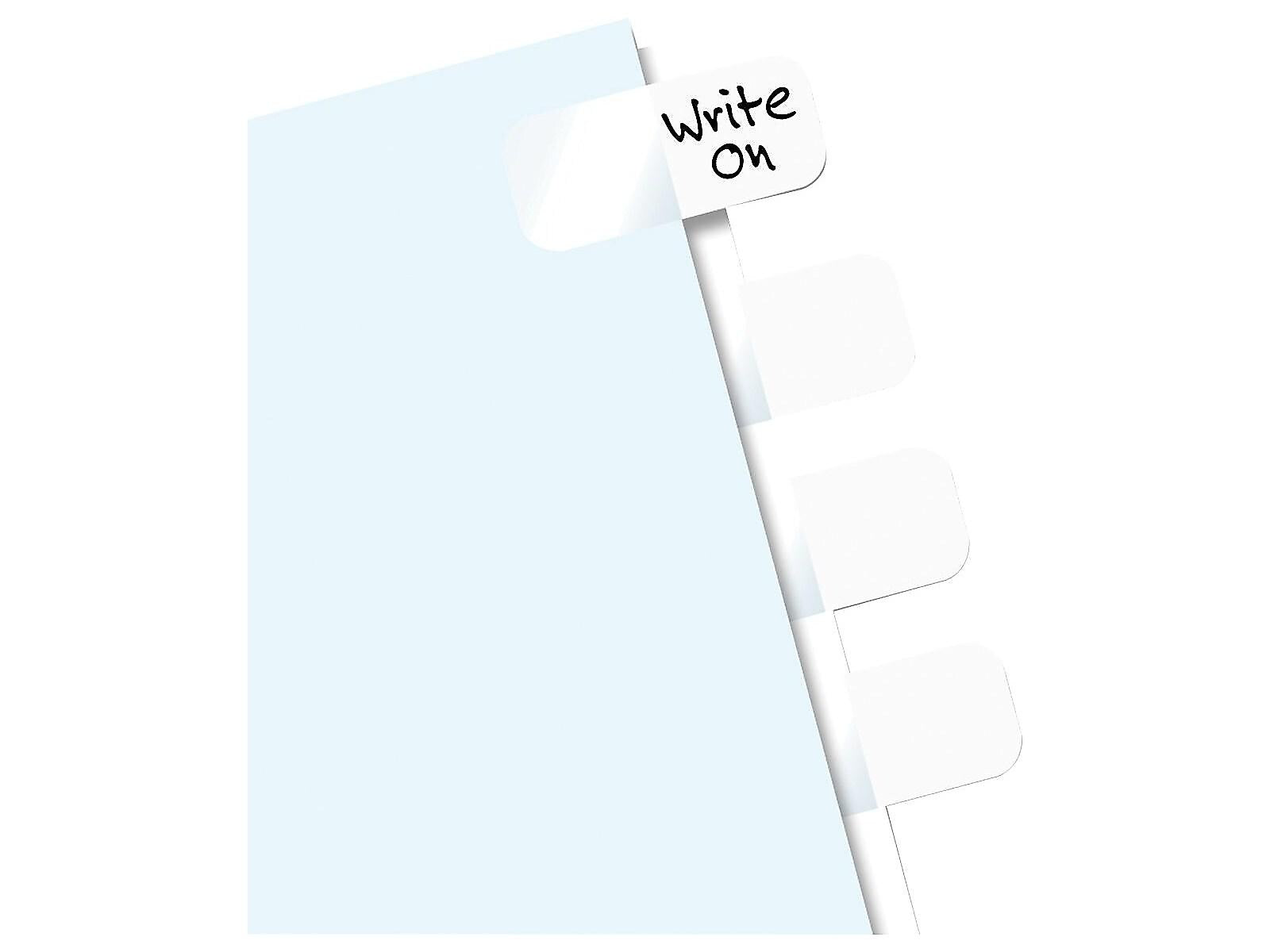 Redi-Tag Tabs, White, 0.44
