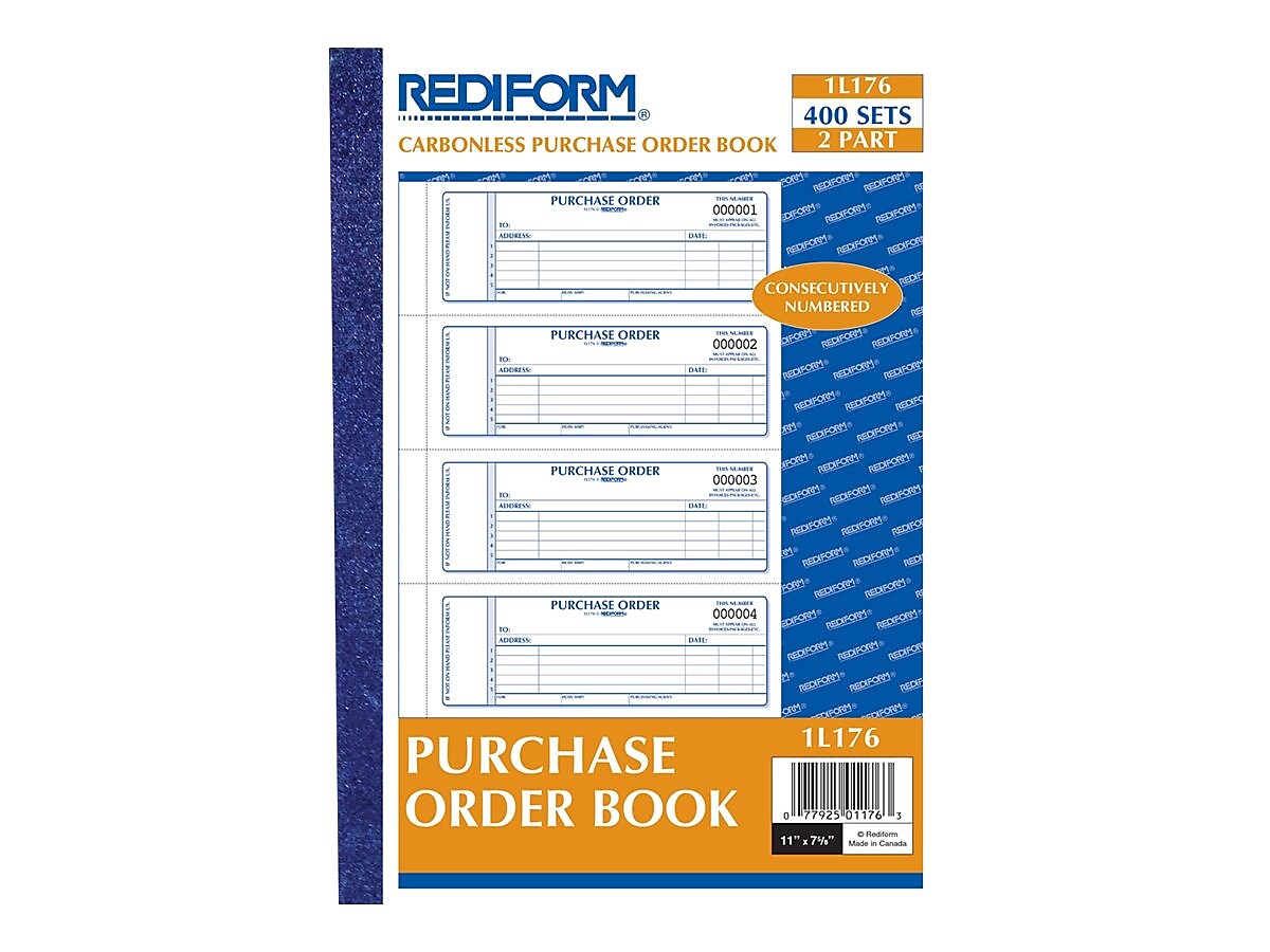 Rediform 2-Part Carbonless Purchase Requisitions, 7