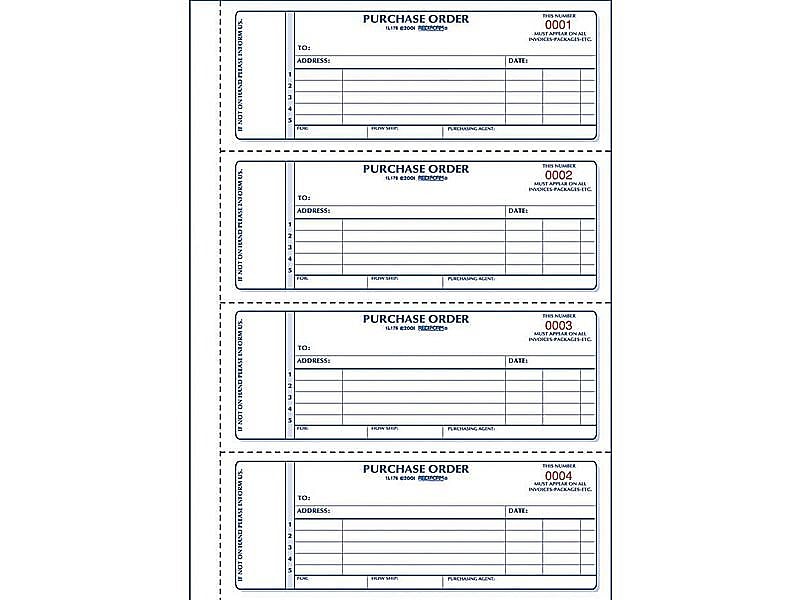 Rediform 2-Part Carbonless Purchase Requisitions, 7