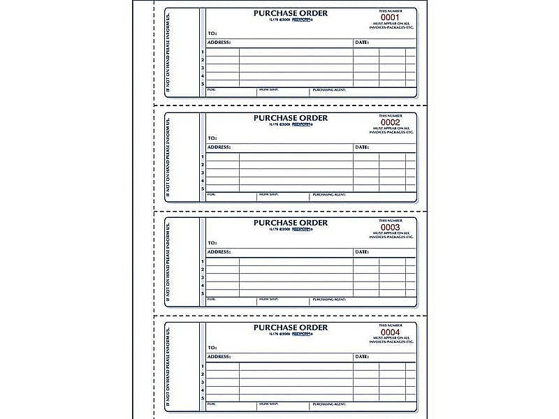 Rediform 2-Part Carbonless Purchase Requisitions, 7