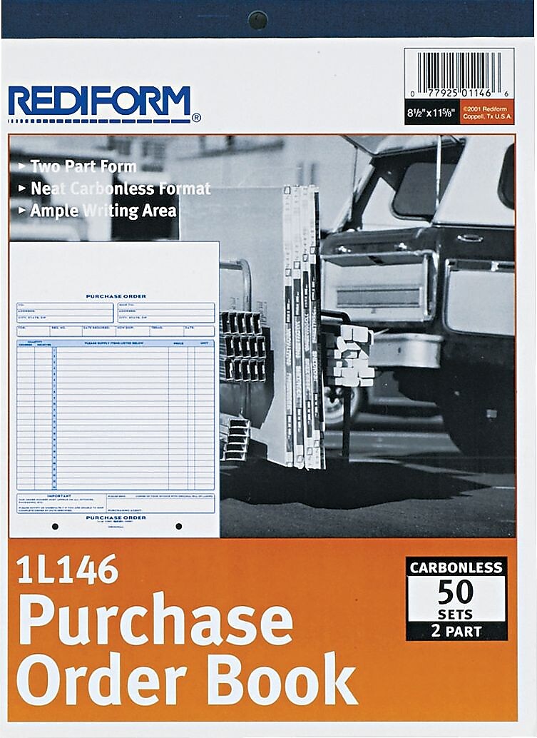Rediform 2-Part Carbonless Purchase Requisitions, 8.5