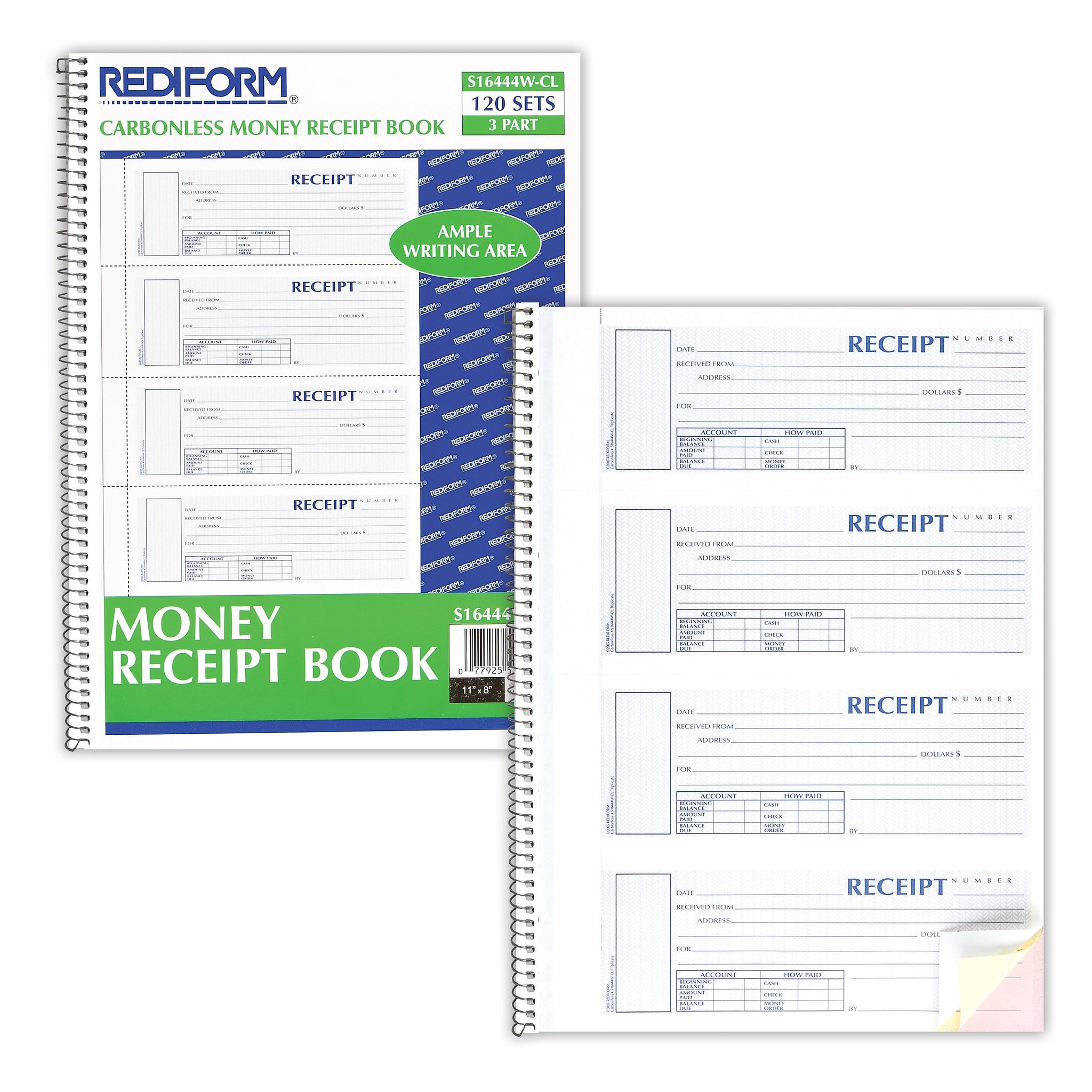 Rediform Money Receipt Book, 2 3/4
