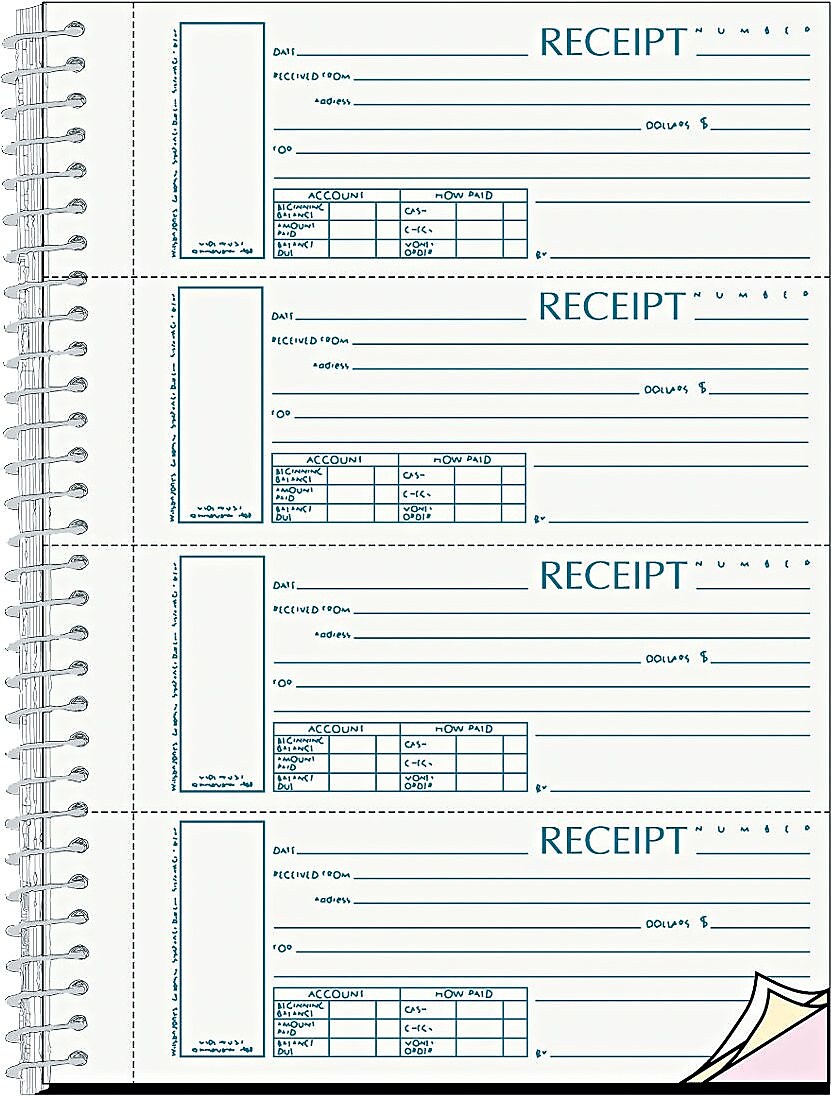 Rediform Money Receipt Book, 2 3/4