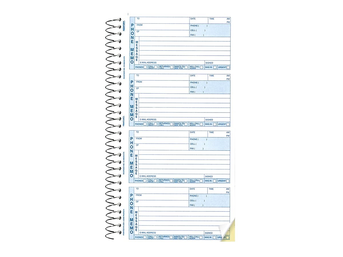 Rediform Phone Message Pad, 3