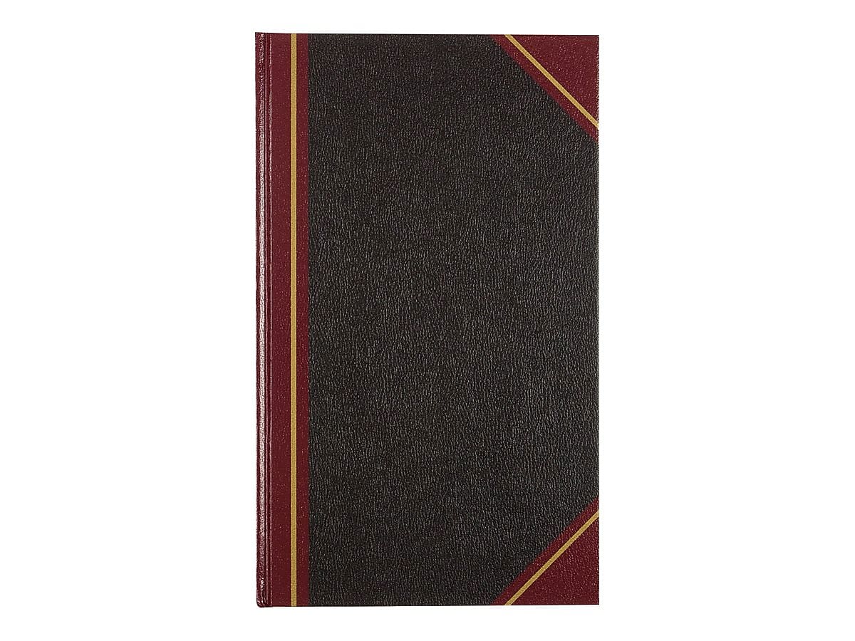 Rediform Texhide Record Book, 500 Pages, Black