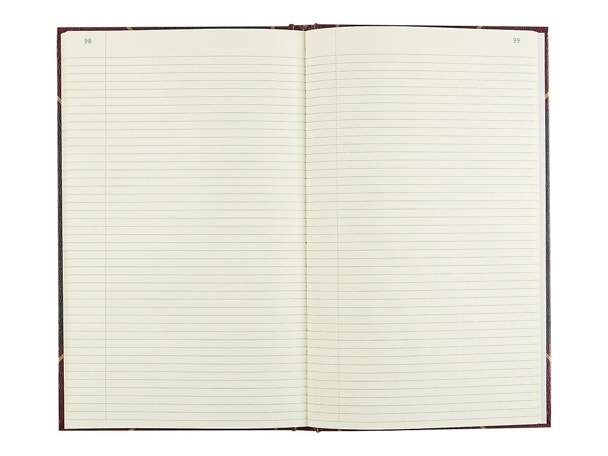 Rediform Texhide Record Book, 500 Pages, Black