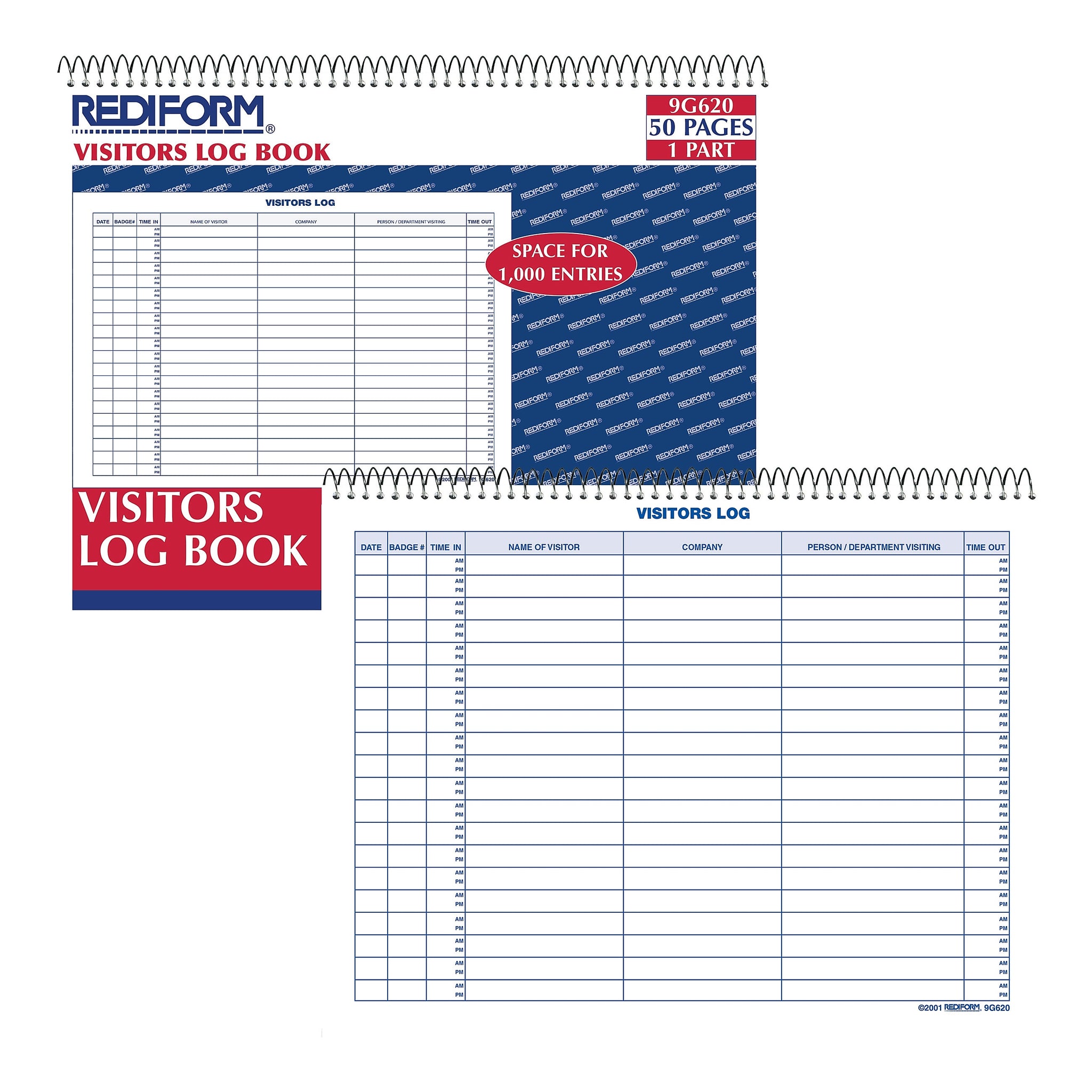 Rediform Visitors Log Book, 11