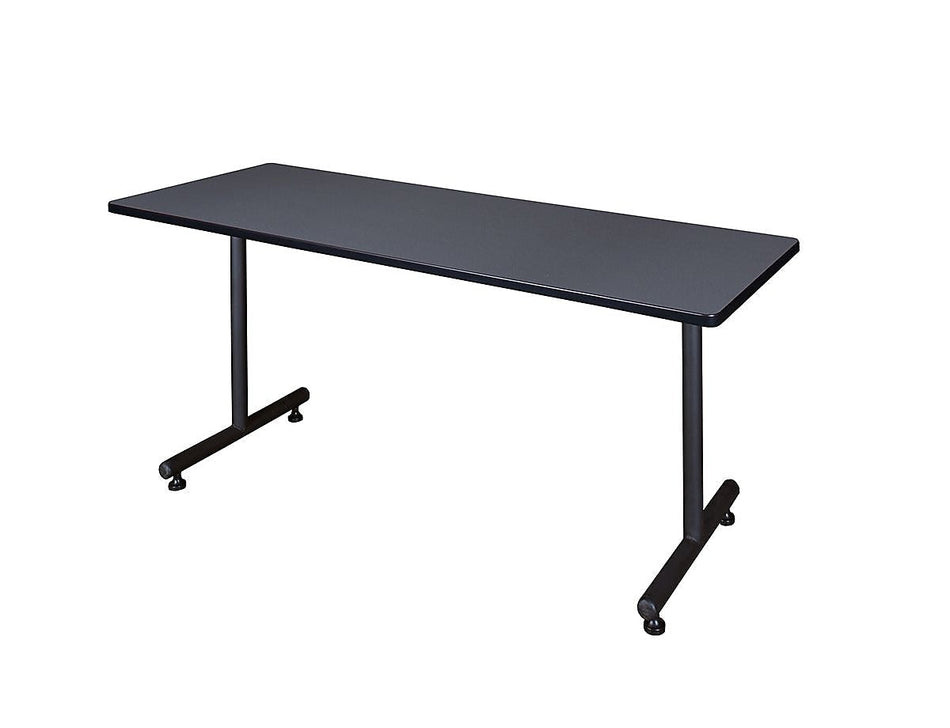 Regency 60-inch Metal Plastic & Wood Training Table, Grey