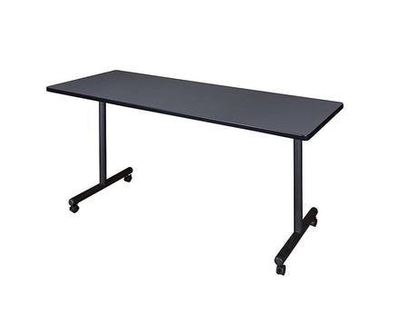 Regency 60" Laminate, Metal & Wood Training Table, Gray