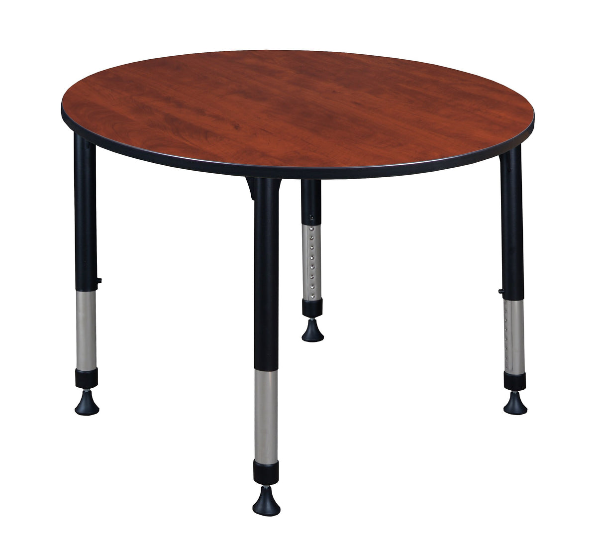 Regency Kee Adjustable 48" Round Activity Table, Height Adjustable, Cherry