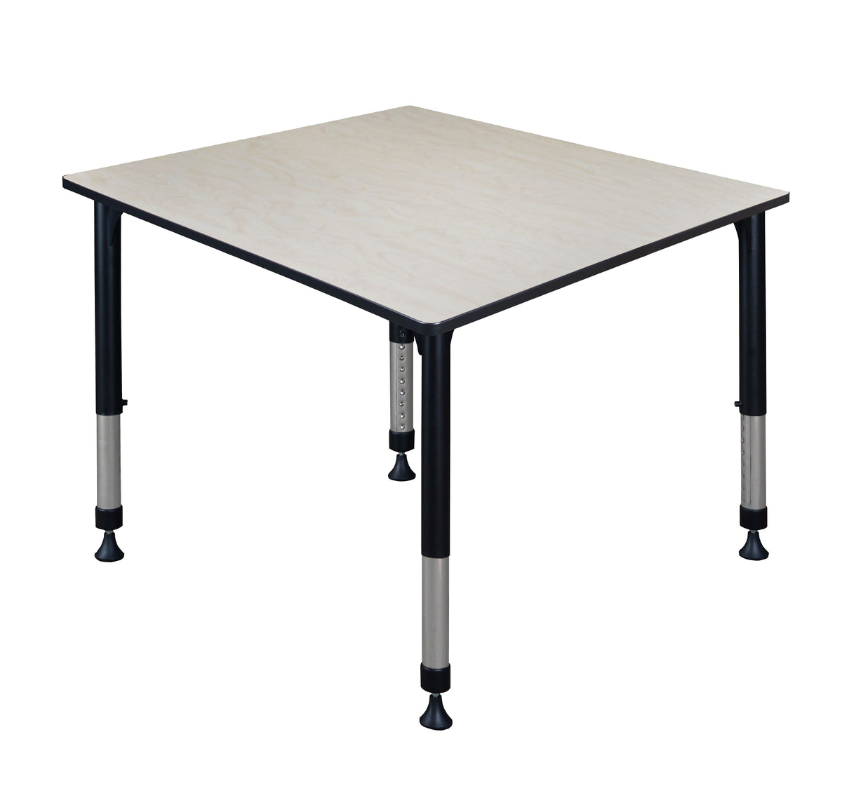 Regency Kee Adjustable Square Activity Table, 23" x 48", Height Adjustable, Maple