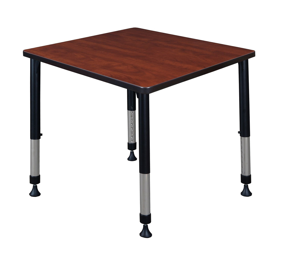 Regency Kee Adjustable Square Activity Table, 30" x 30", Height Adjustable, Cherry