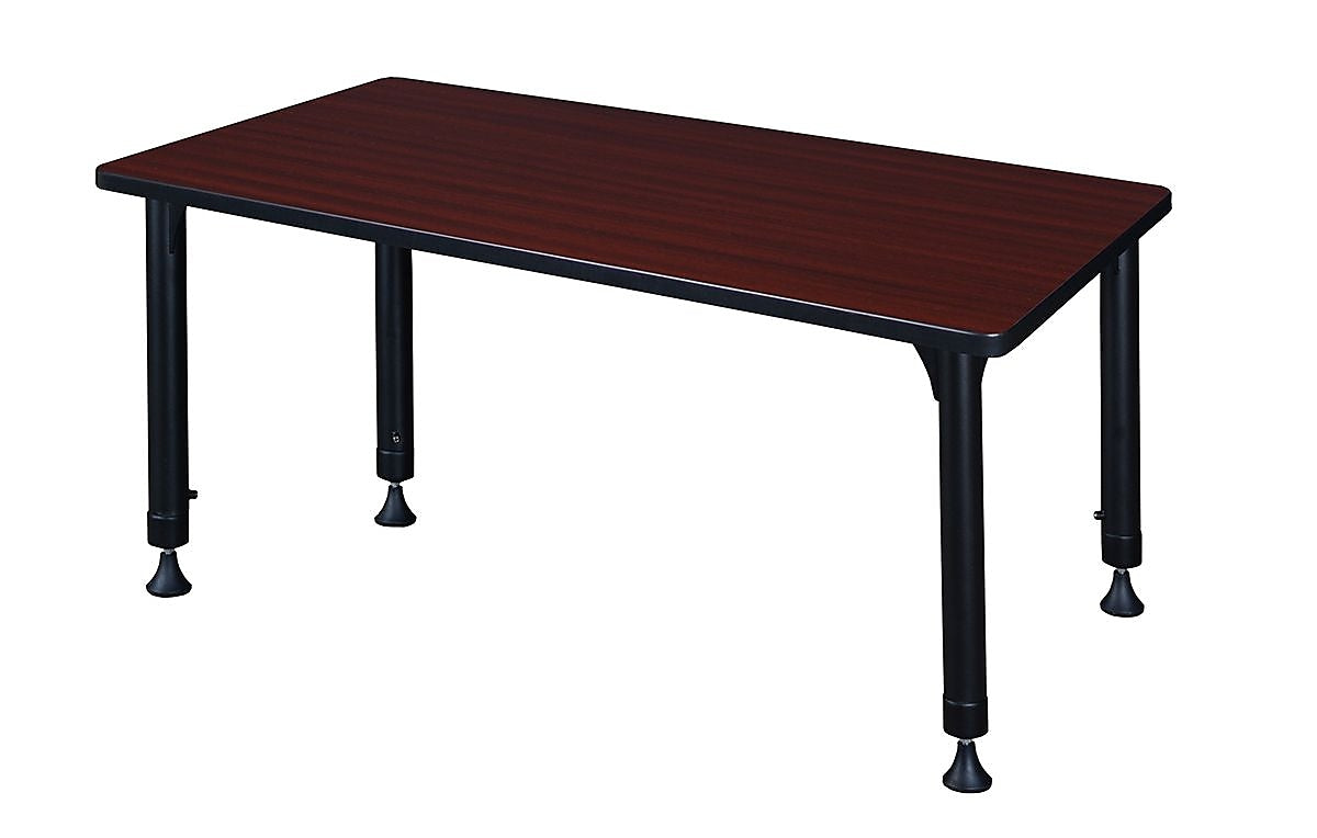 Regency Kee Rectangular Activity Table, 48" x 30", Height Adjustable, Mahogany