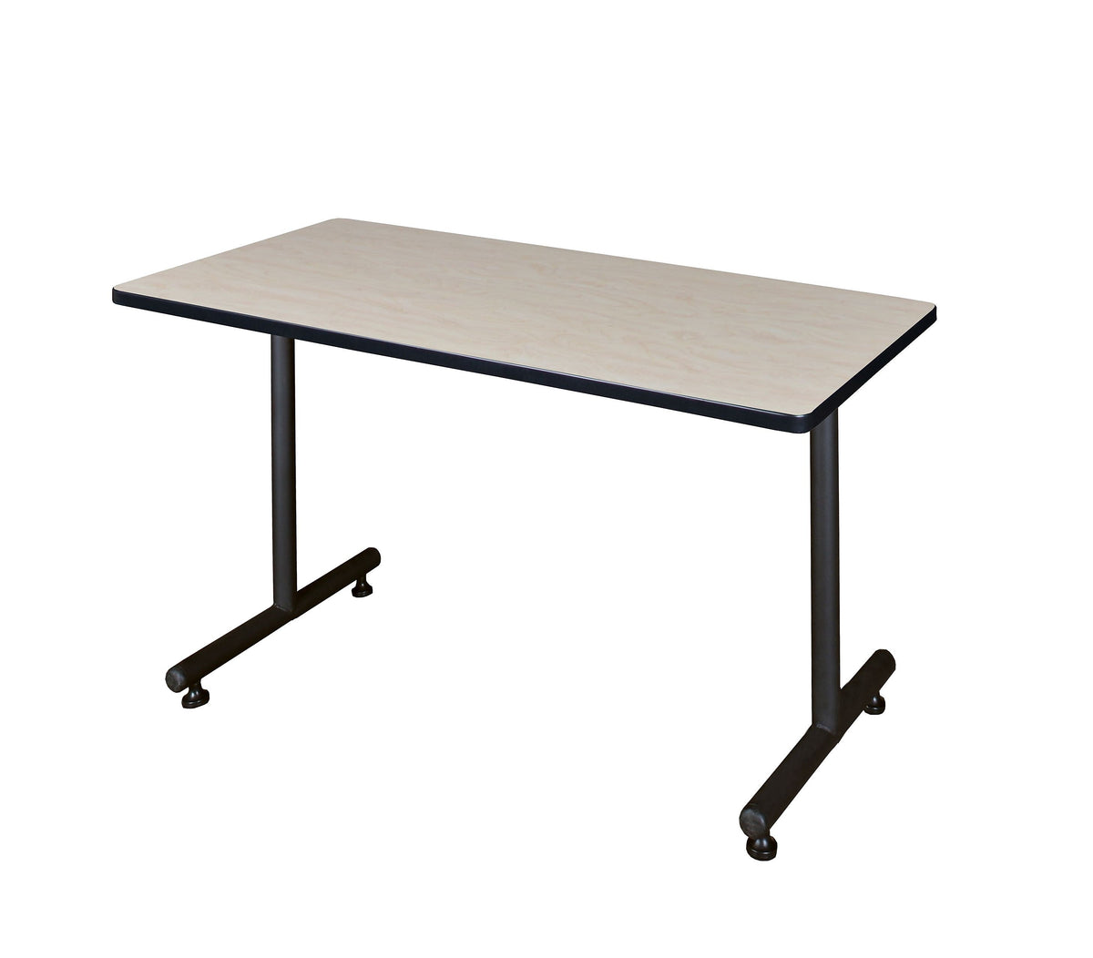 Regency Kobe 42" x 30" Metal and Wood Training Table, Maple