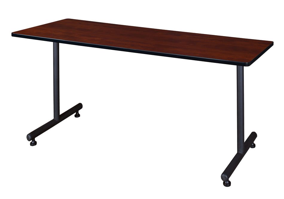 Regency Kobe 60" x 30" Metal and Wood Training Table, Cherry