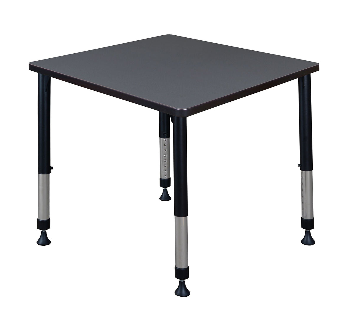 Regency Square Activity Table, 30" x 30", Height Adjustable, Grey