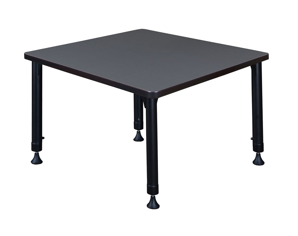 Regency Square Activity Table, 30" x 30", Height Adjustable, Grey