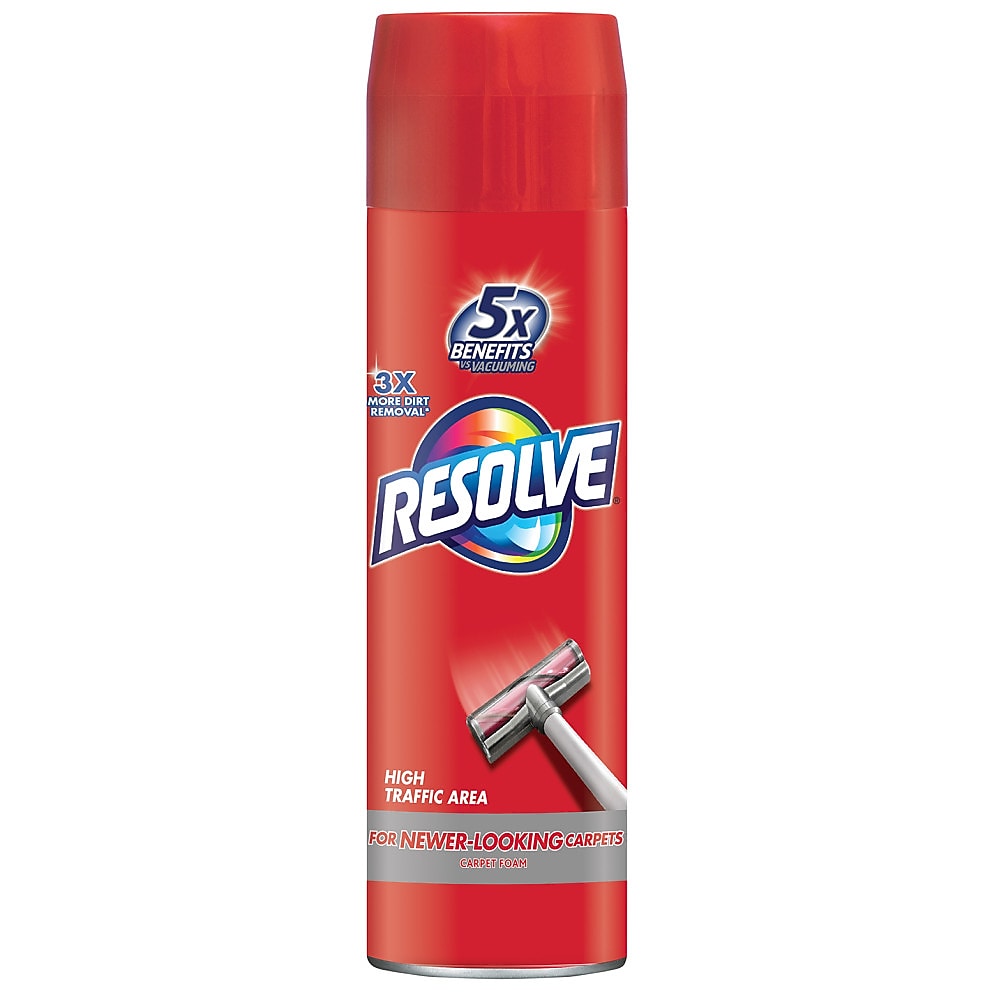 Resolve High Traffic Carpet Cleaner Foam, 22 Oz.