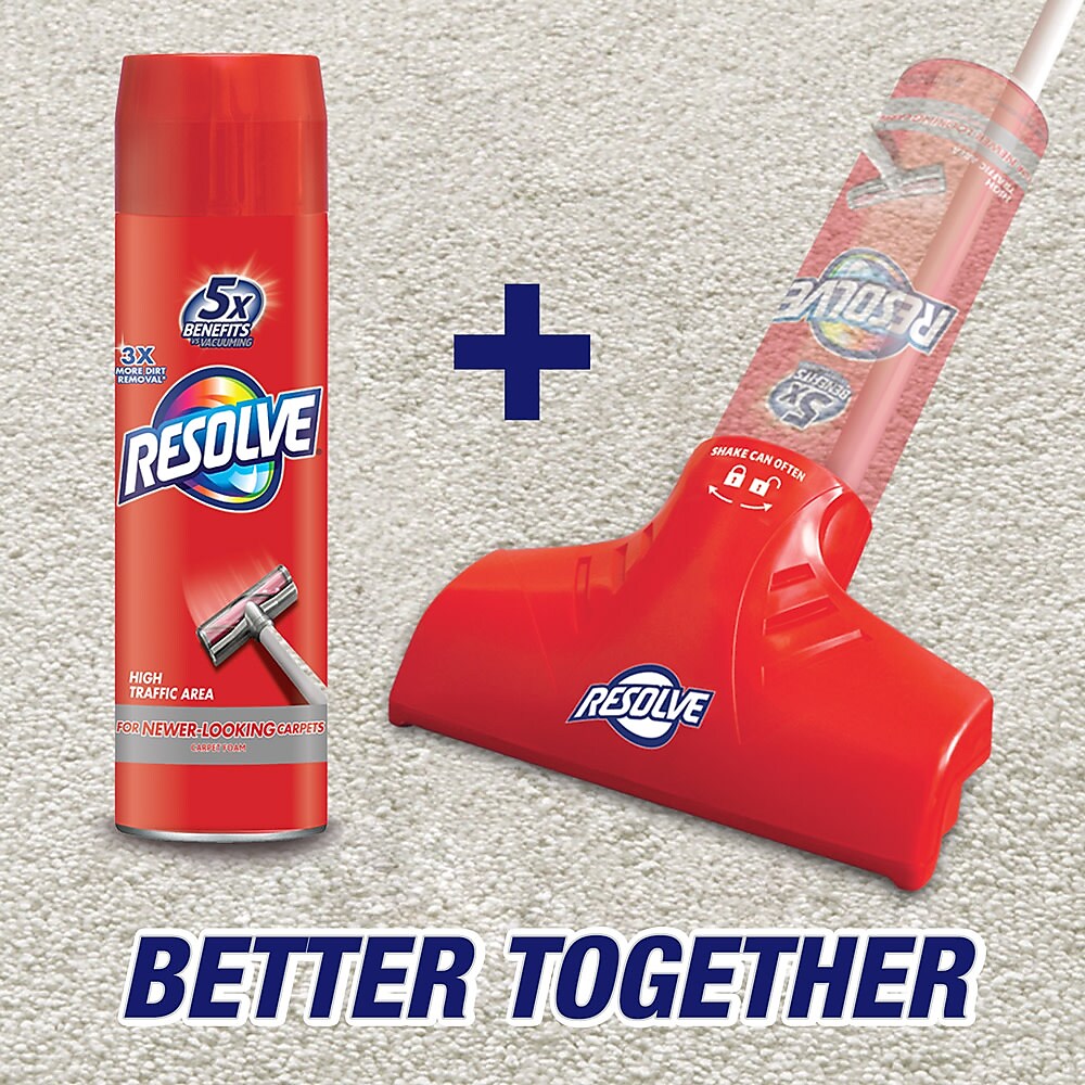 Resolve High Traffic Carpet Cleaner Foam, 22 Oz.