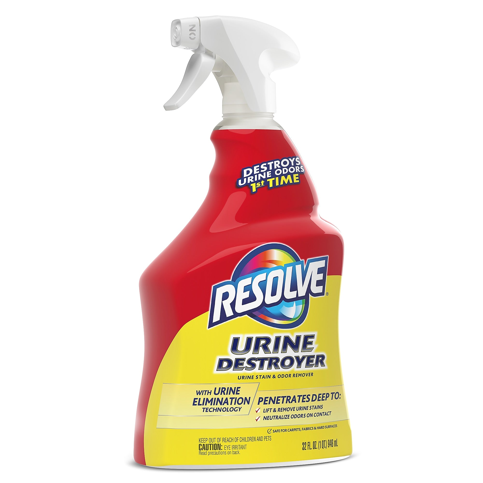 Resolve Urine Destroyer Stain & Odor Remover, 32 oz. Bottle