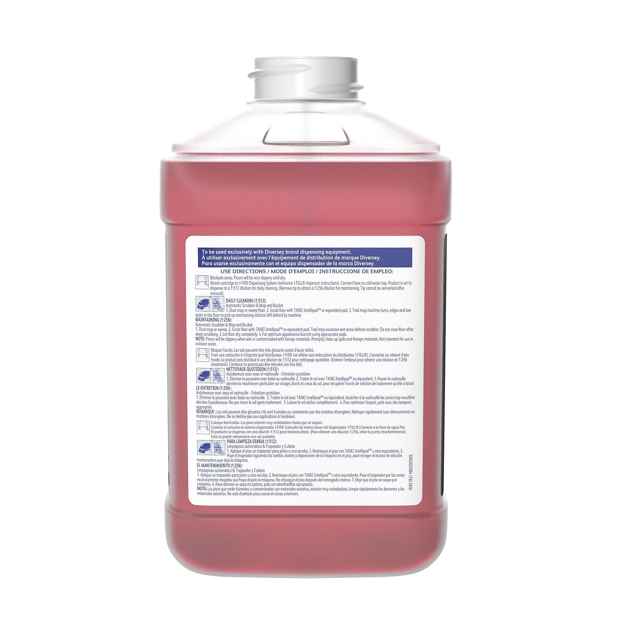Revive Plus SC 51 Hard Floor Cleaner for Diversey J-Fill, Citrus, 2.5 L / 2.64 U.S. Qt., 2/Carton