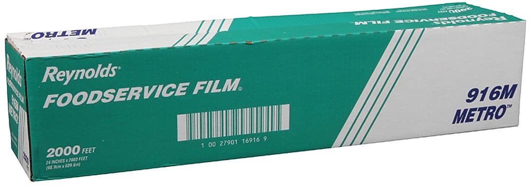 Reynolds Wrap® 914 Metro Light-Duty PVC Film With Cutter Box, 18
