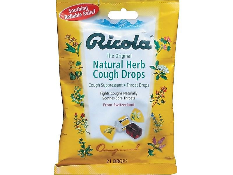 Ricola Cough & Sore Throat Lozenges, 21/Pack