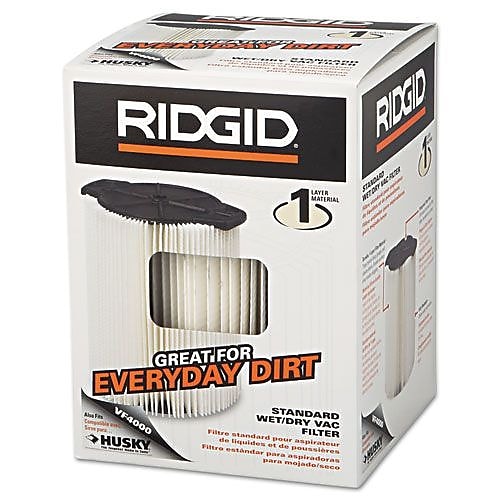 Ridgid Standard Pleated Vacuum Paper Filter