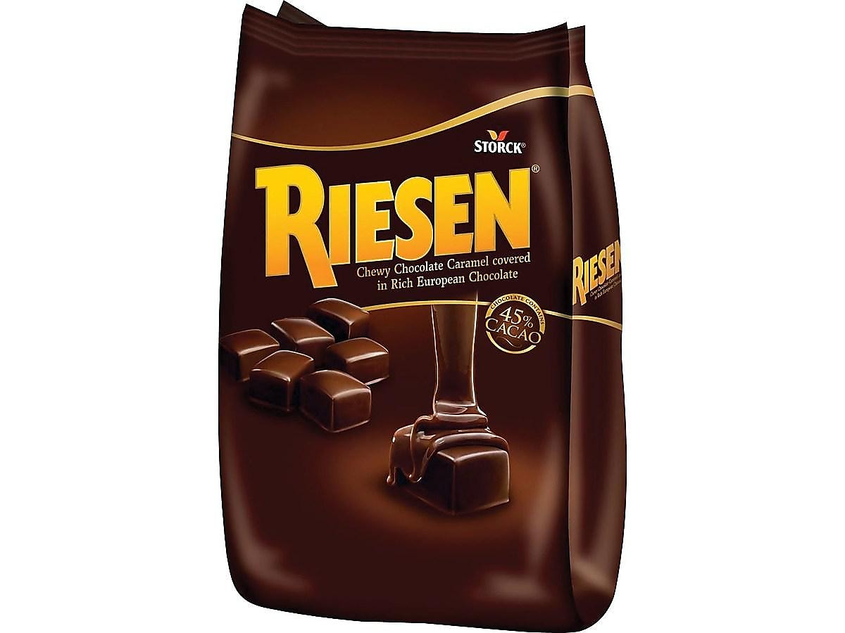 Riesen Chewy Caramel Dark Chocolate Pieces, 30 oz.