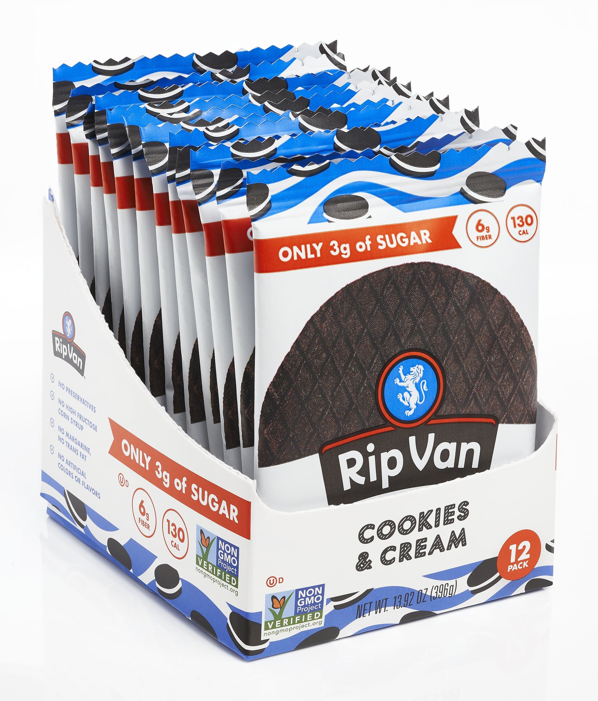 Rip Van Wafels Cookies and Cream Stroopwafels, 1.16 oz., 12 Packs/Box, 12/Box