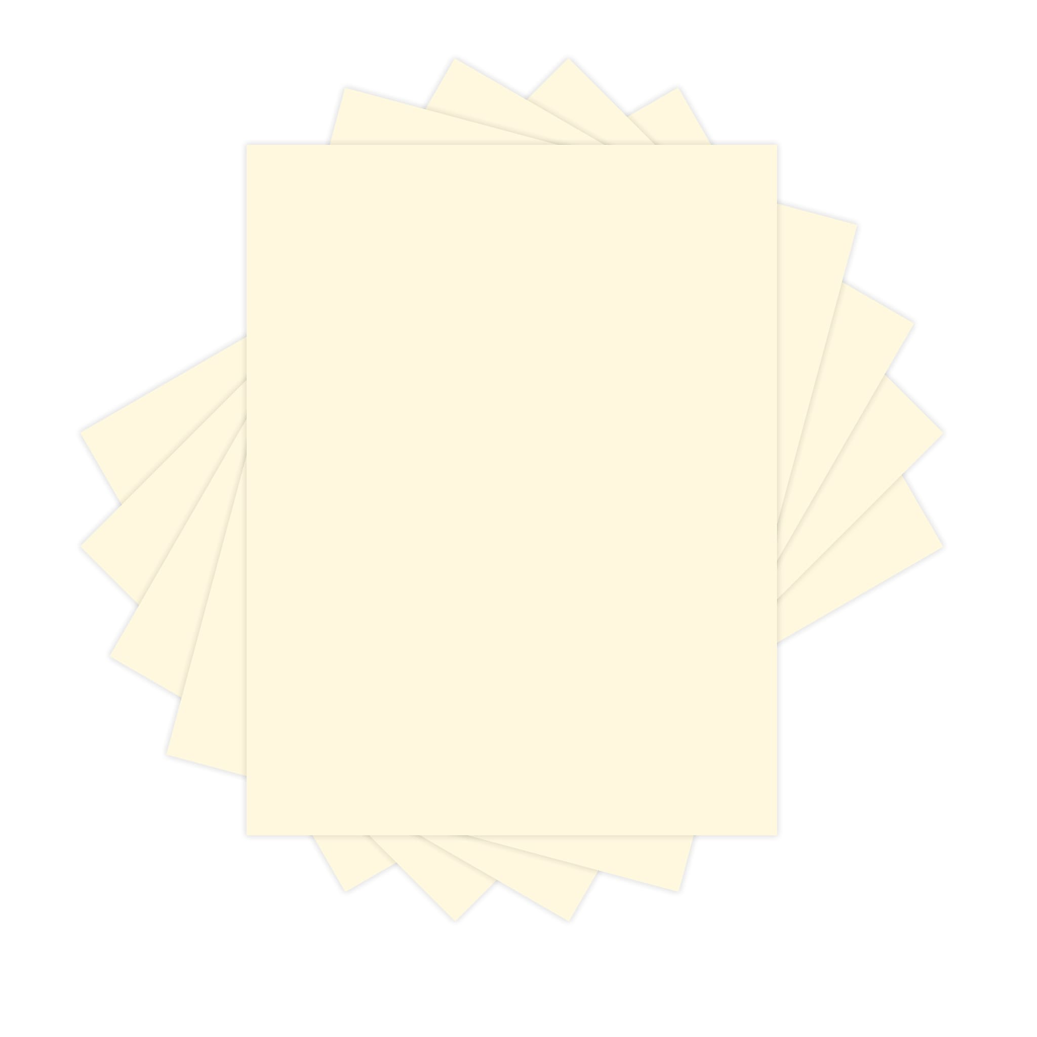 Ris Paper 110 lb. Cardstock Paper, Ivory, 250 Sheets/Pack