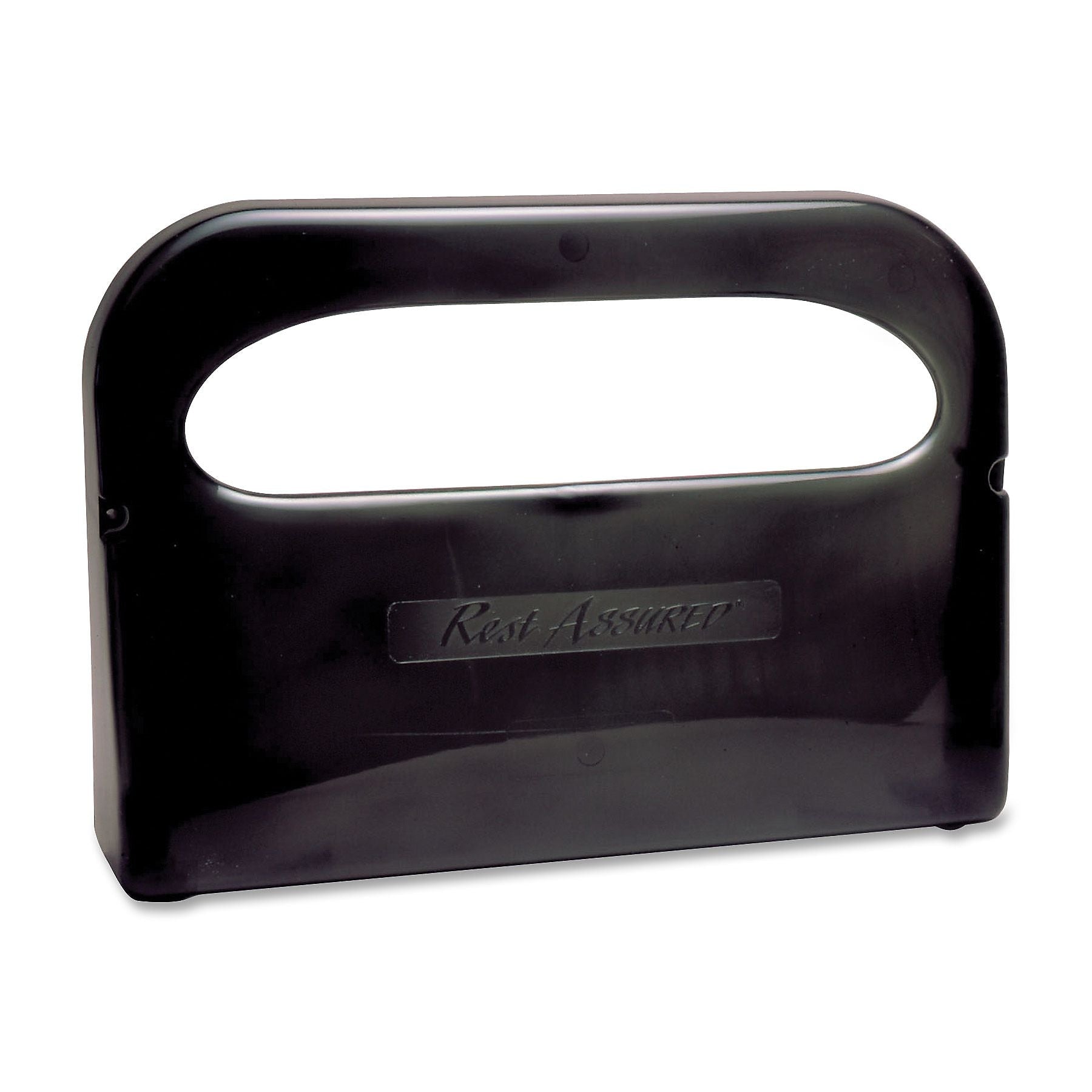RMC Plastic Toilet Cover Dispenser, Half-fold, 2 x Toilet Seat Cover Half-fold, Plastic, Smoke Gray, Transparent, Durable