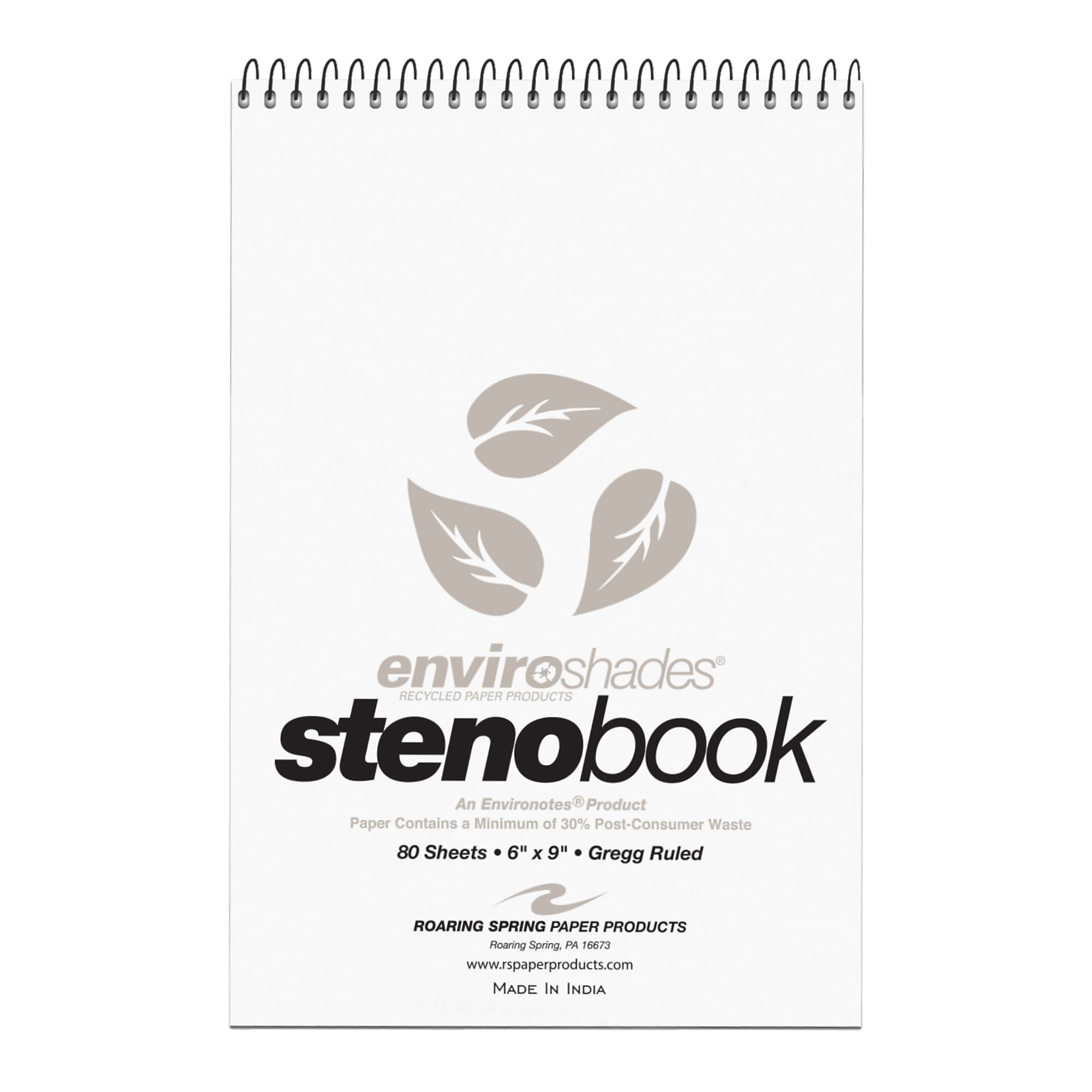 Roaring Spring Enviroshades Steno Notebook, 6