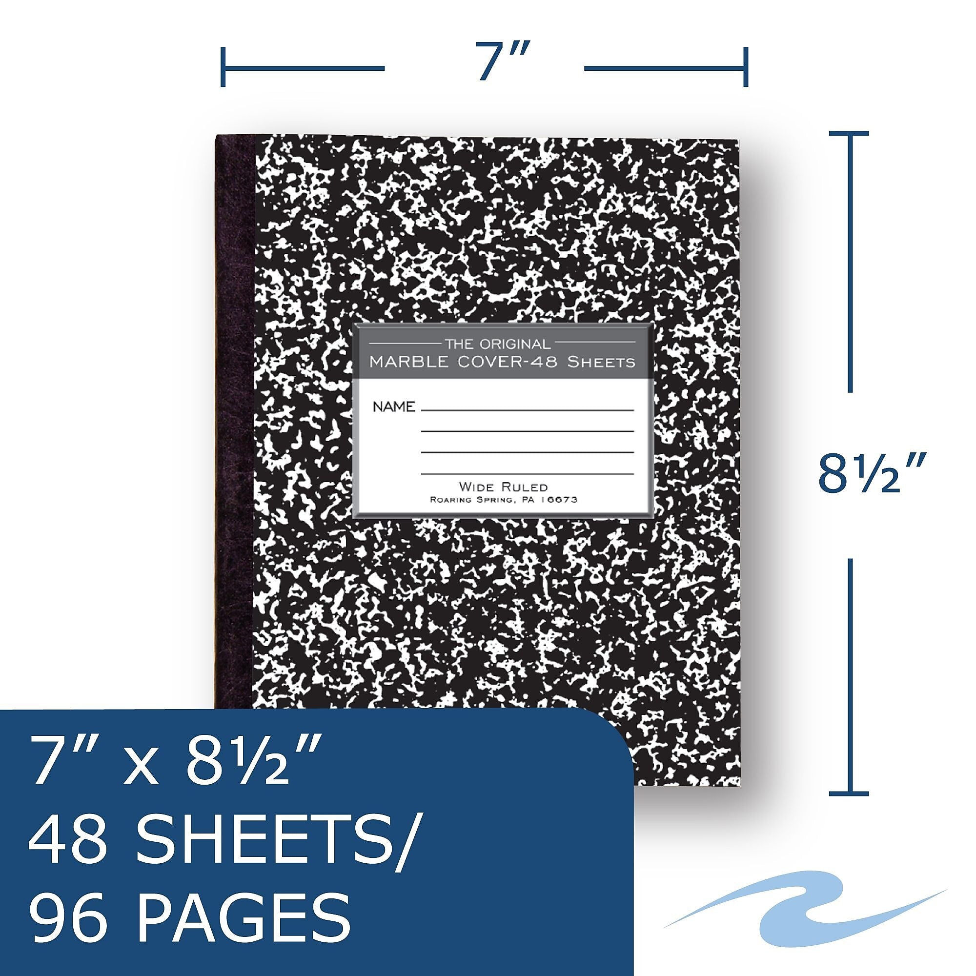 Roaring Spring Paper Products 1-Subject Composition Notebooks, 7