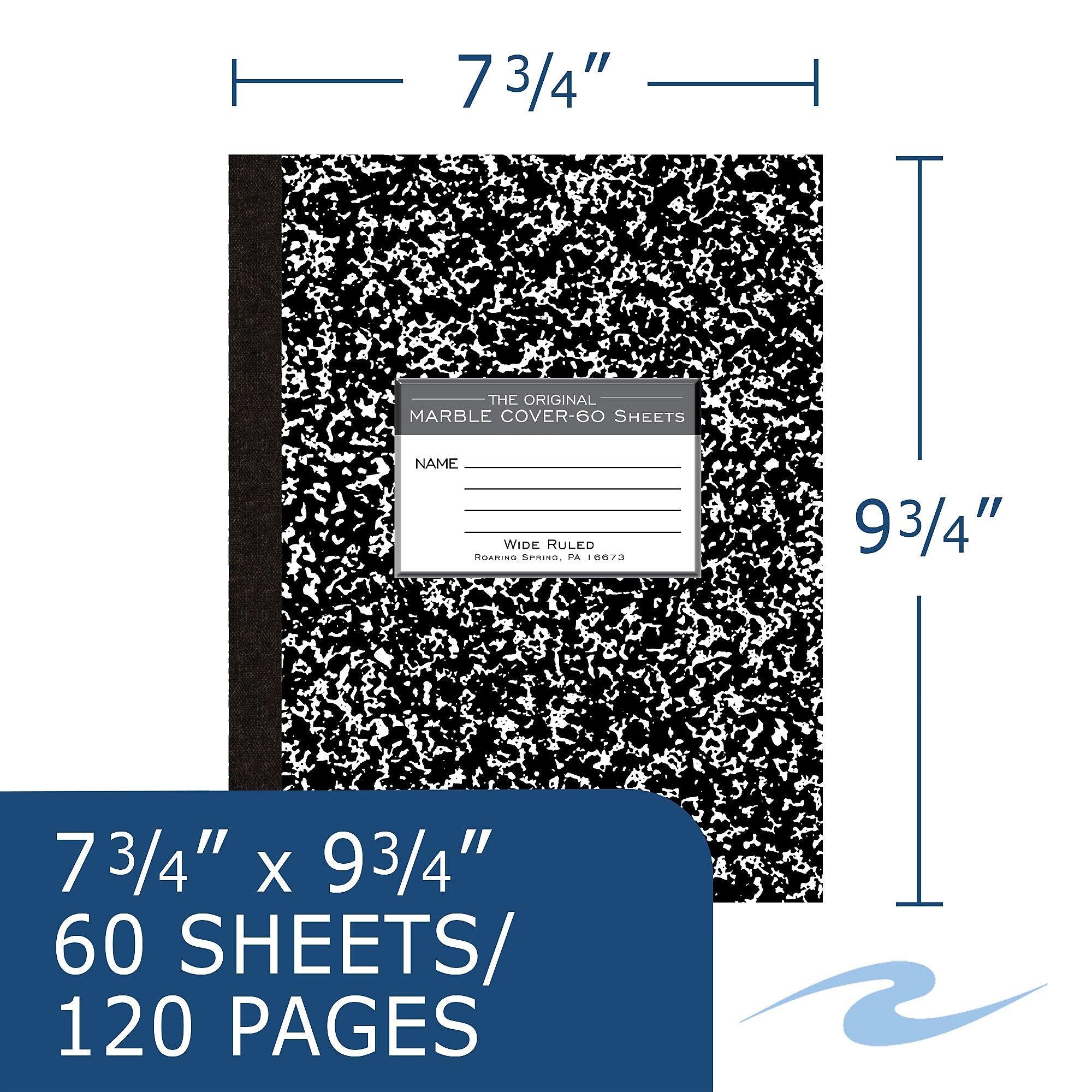 Roaring Spring Paper Products 1-Subject Composition Notebooks, 8