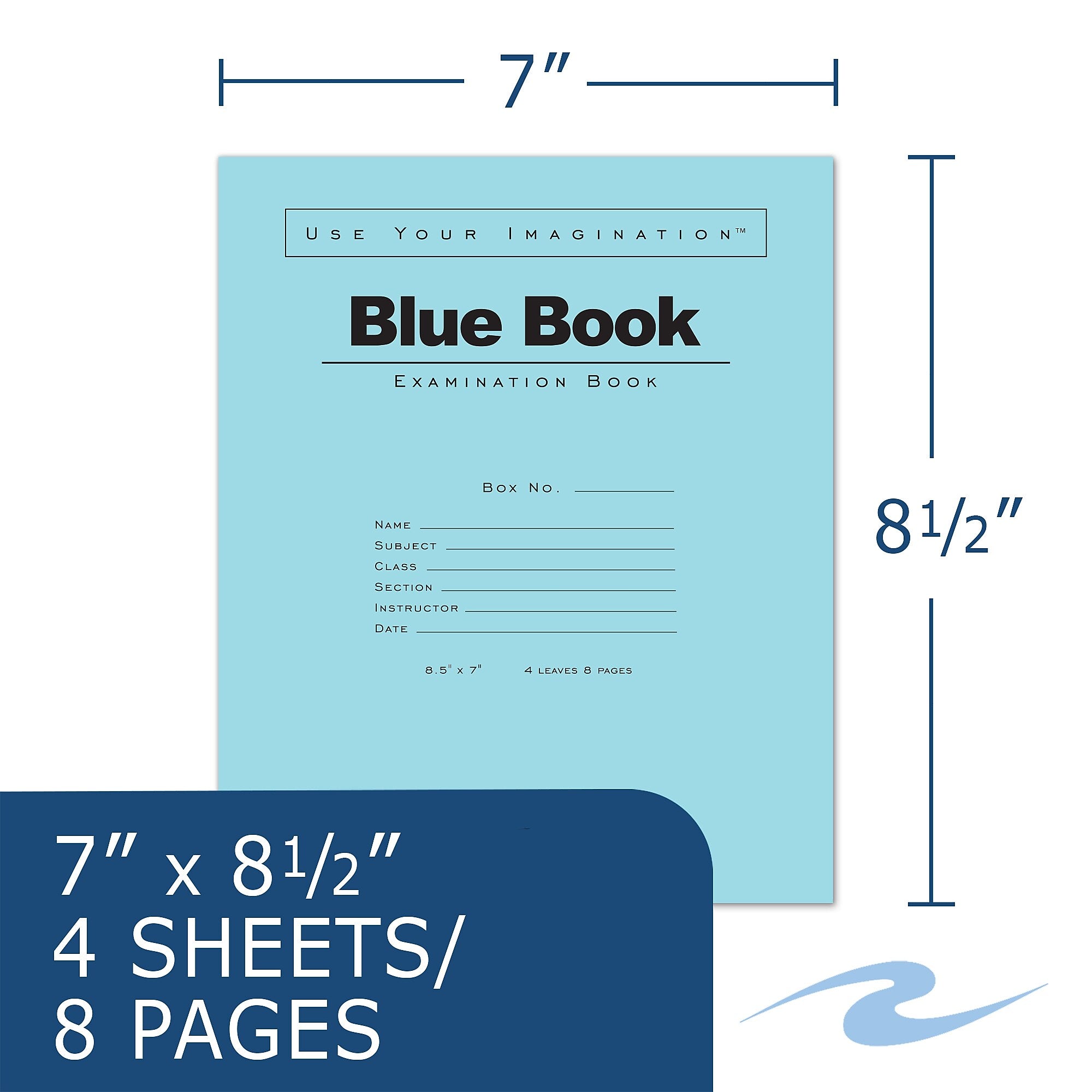 Roaring Spring Paper Products 1-Subject Exam Notebooks, 7