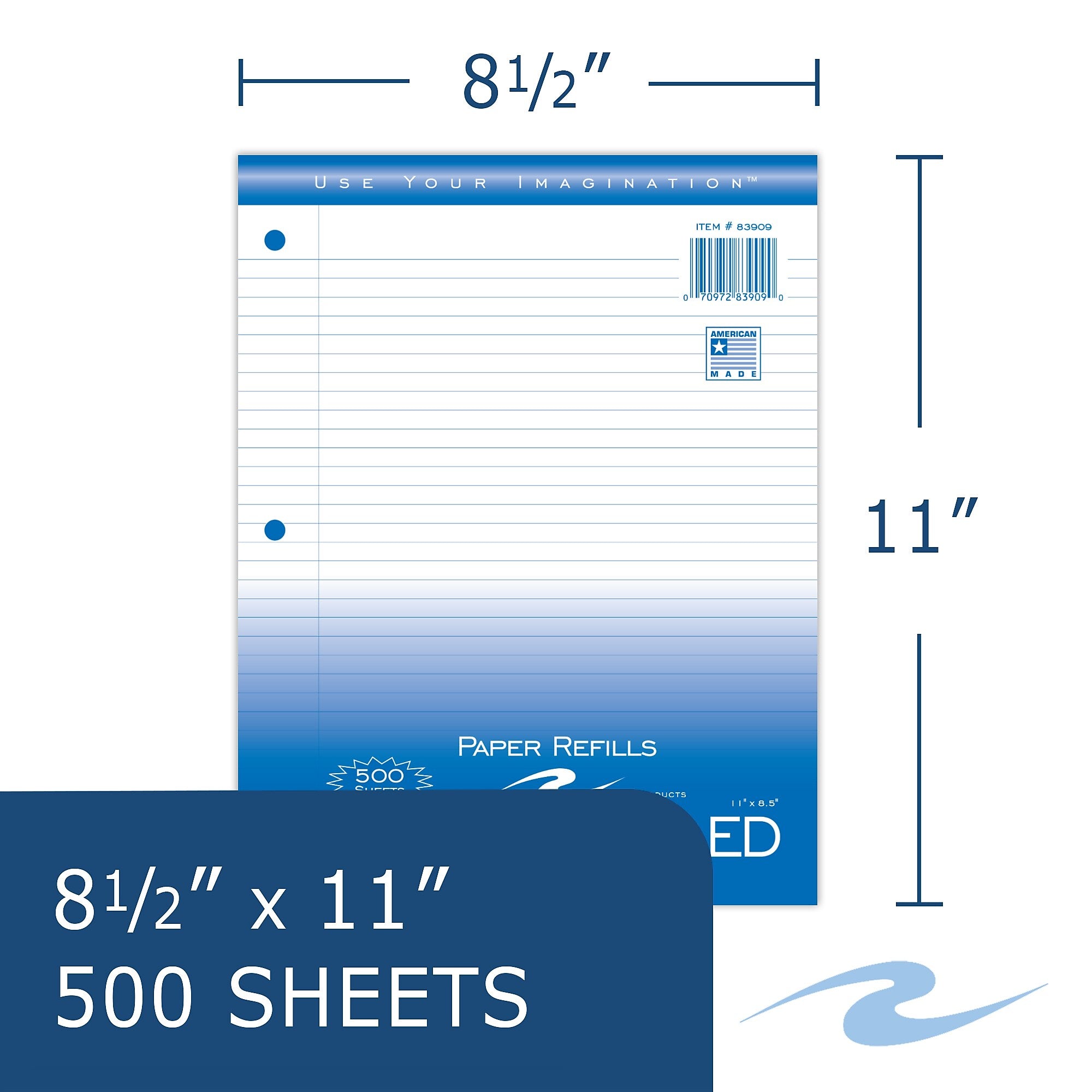 Roaring Spring Paper Products College Ruled College Ruled Filler Paper, 8.5