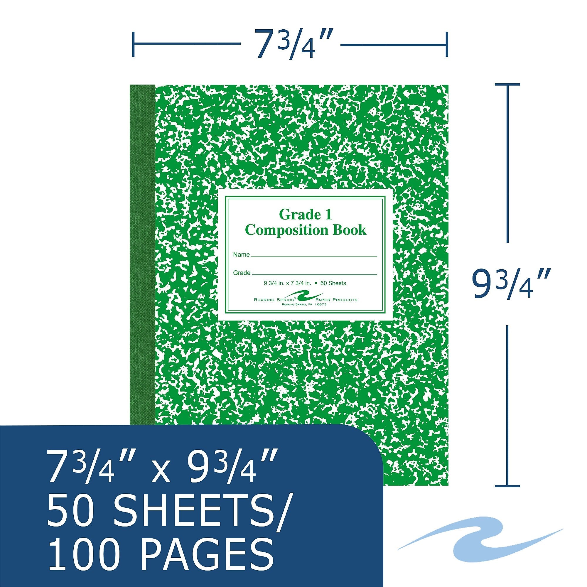 Roaring Spring Paper Products Composition Notebooks, 7.75