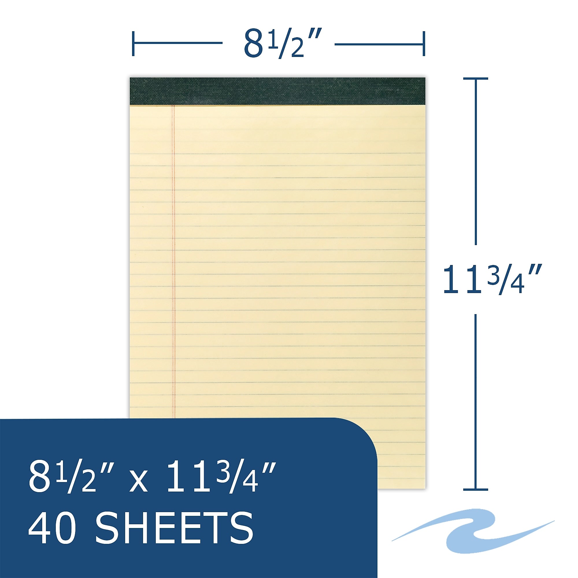 Roaring Spring Paper Products Recycled Legal Pad, 8.5