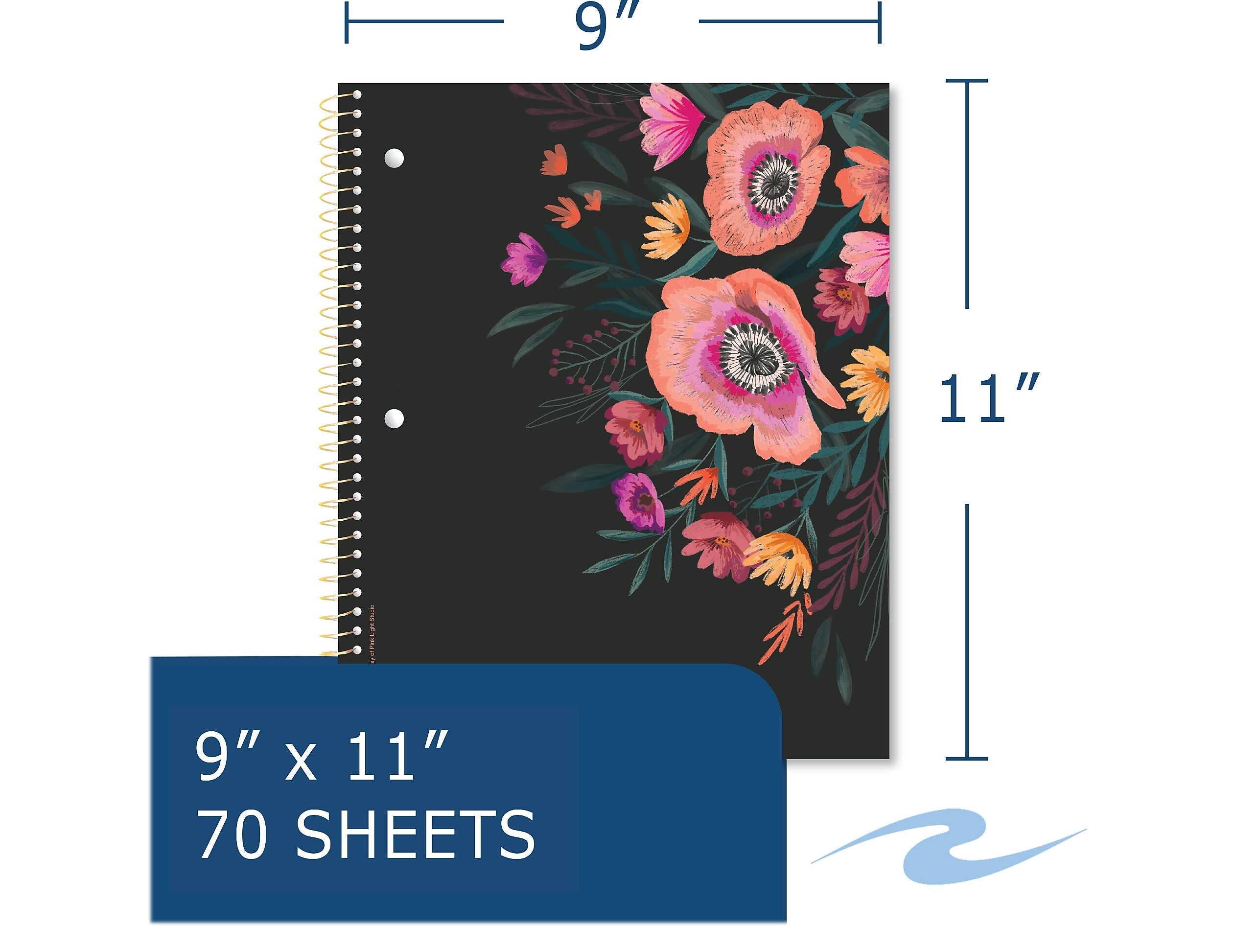 Roaring Spring Paper Products Studio Series 1-Subject Notebooks, 9