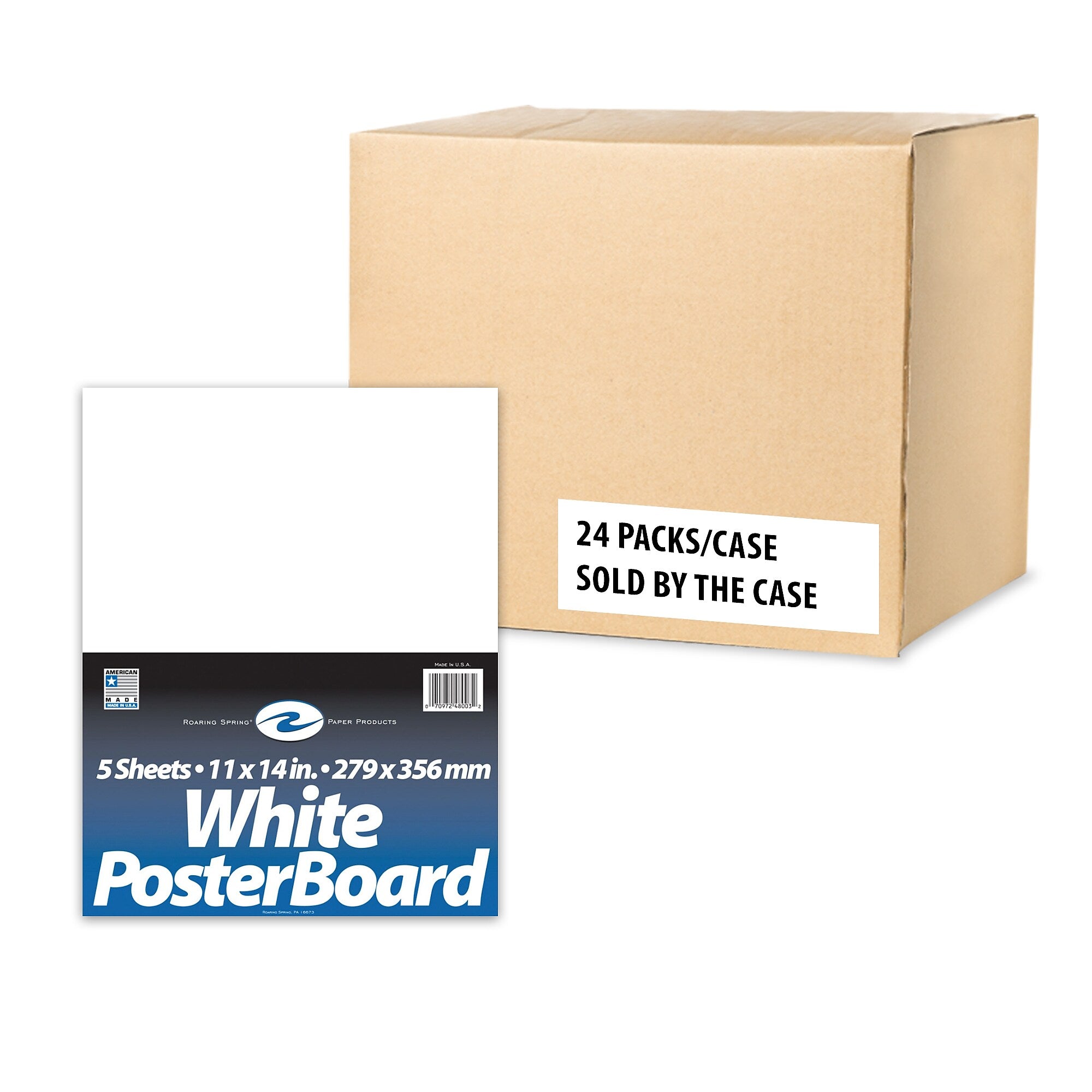 Roaring Spring Paper Products White Posterboard, 11
