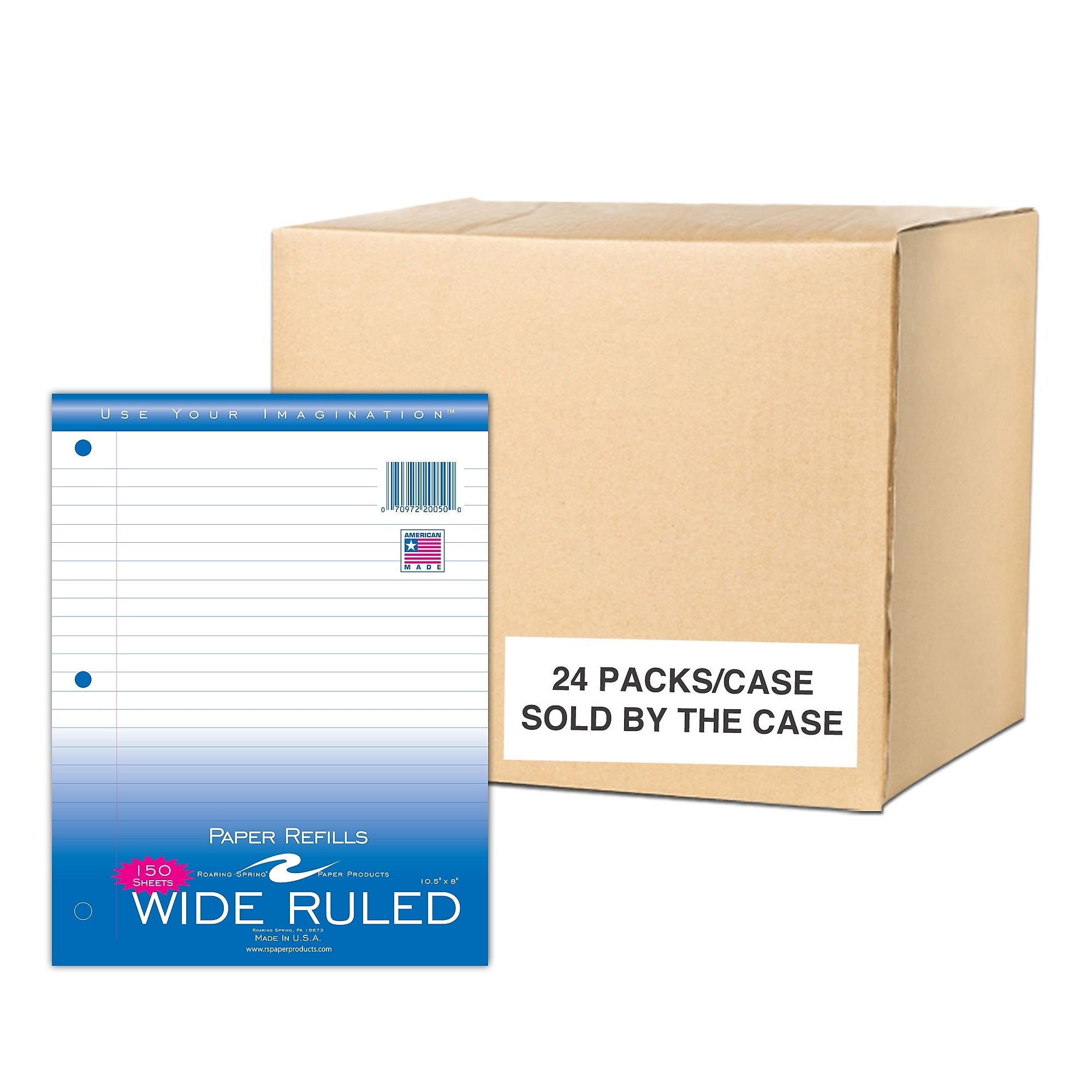 Roaring Spring Paper Products Wide Ruled Filler Paper, 8