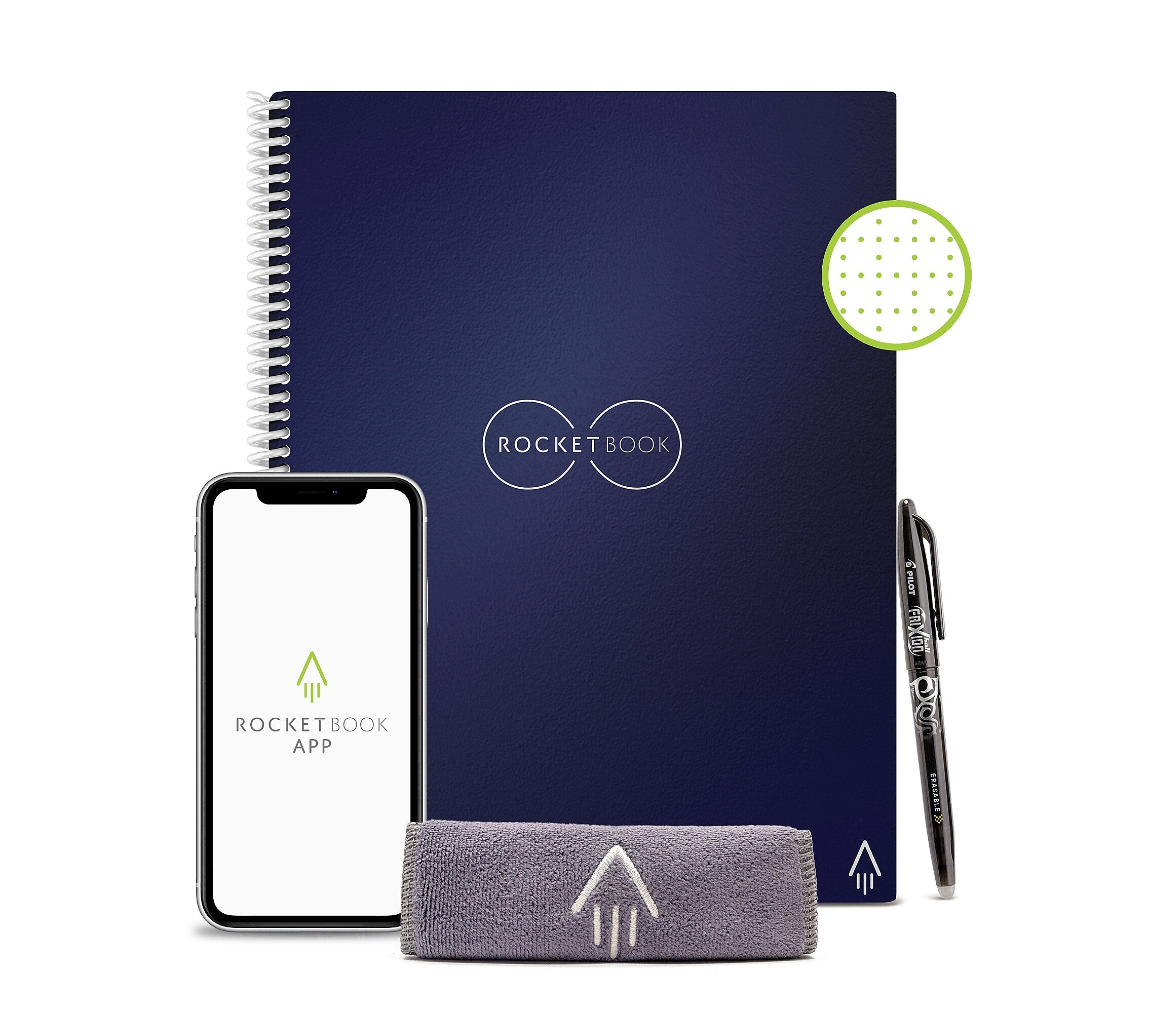 Rocketbook Core Reusable Smart Notebook, 8.5