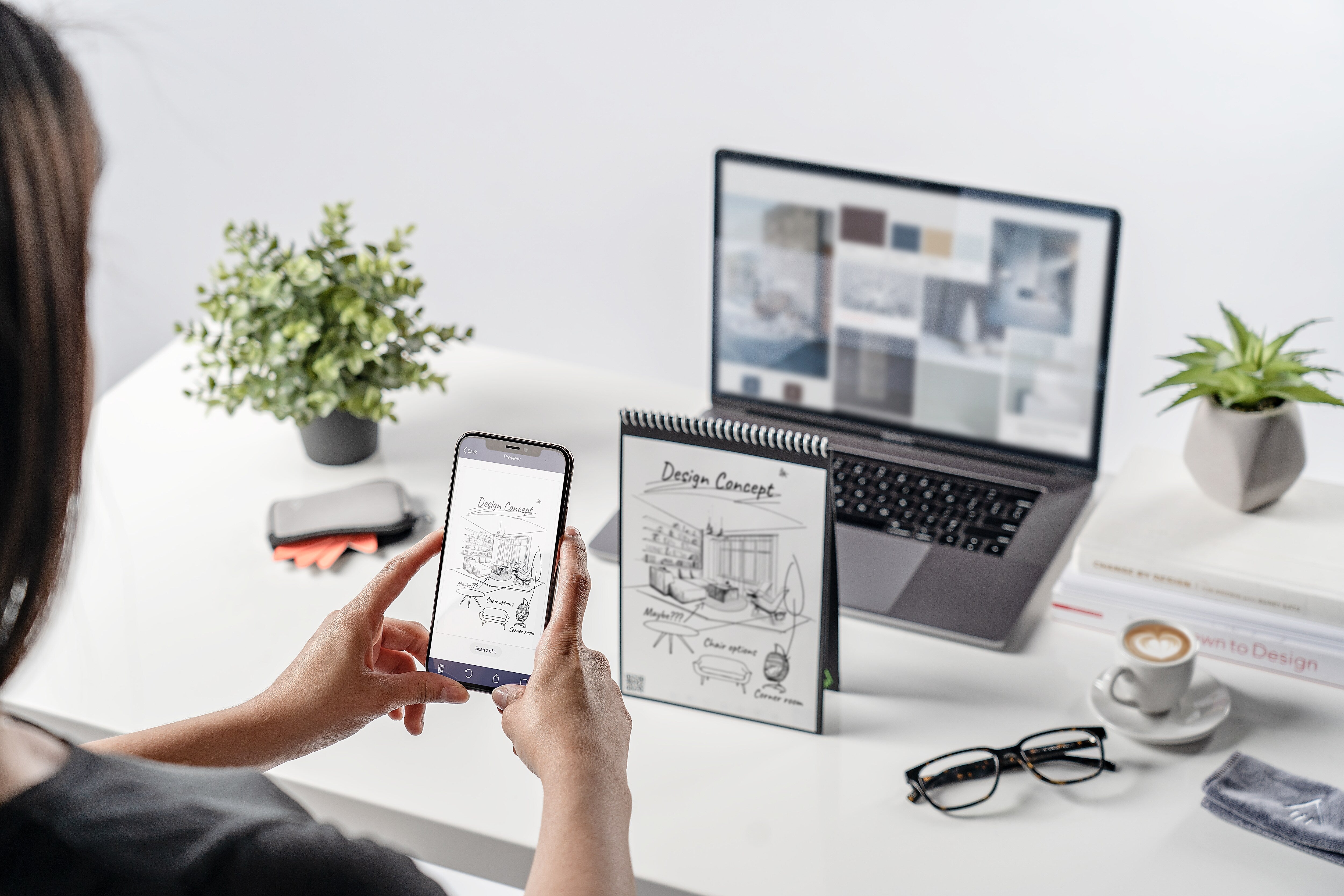 Rocketbook Flip Reusable Smart Notepad, 8.5