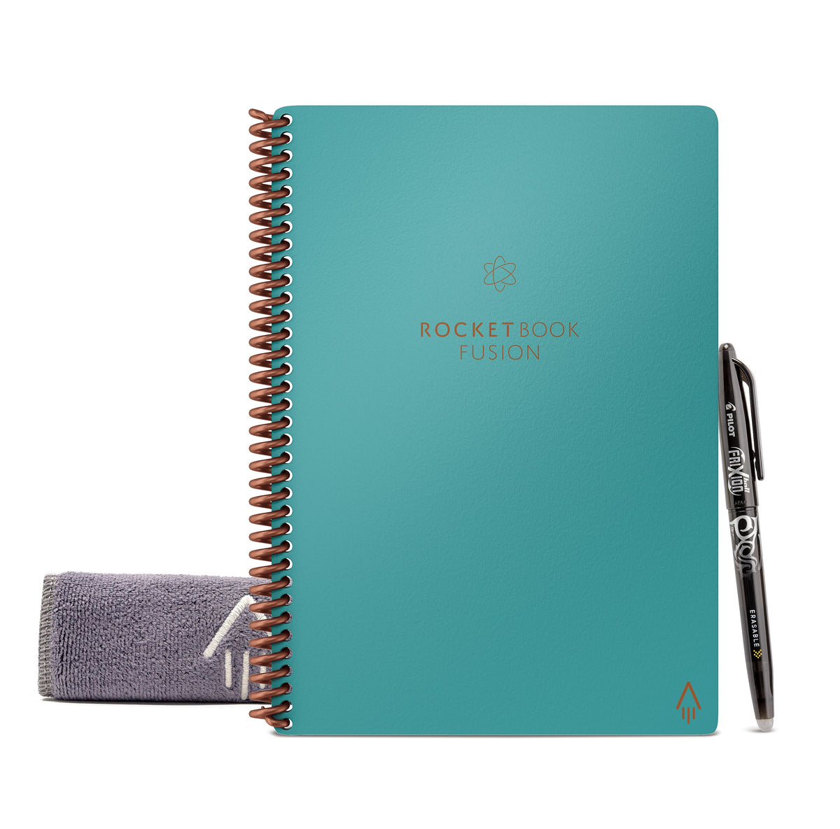 Rocketbook Fusion Reusable Notebook Planner Combo, 6" x 8.8", 7 Page Styles, 42 Pages, Teal