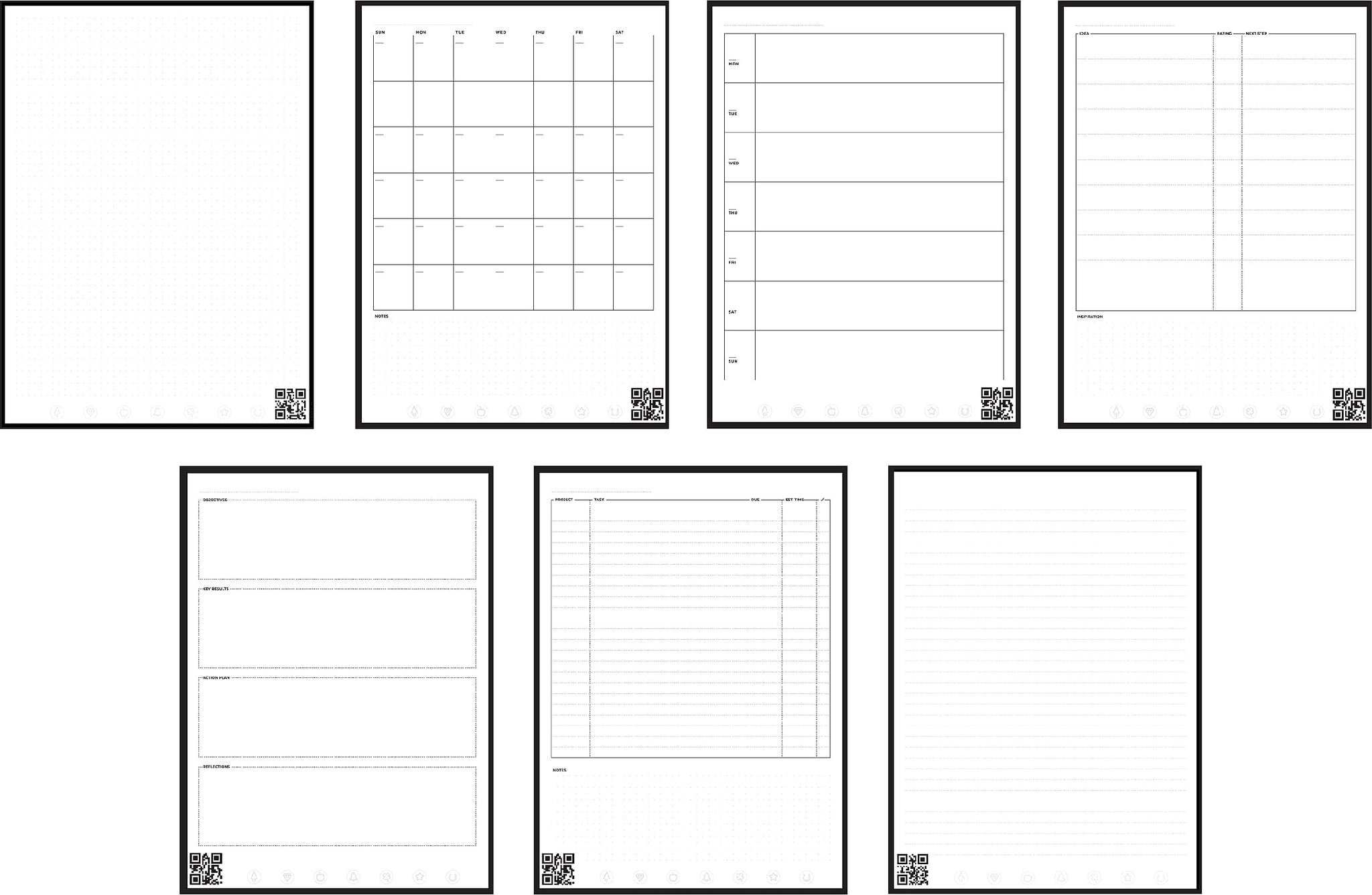 Rocketbook Fusion Reusable Notebook Planner Combo, 8.5