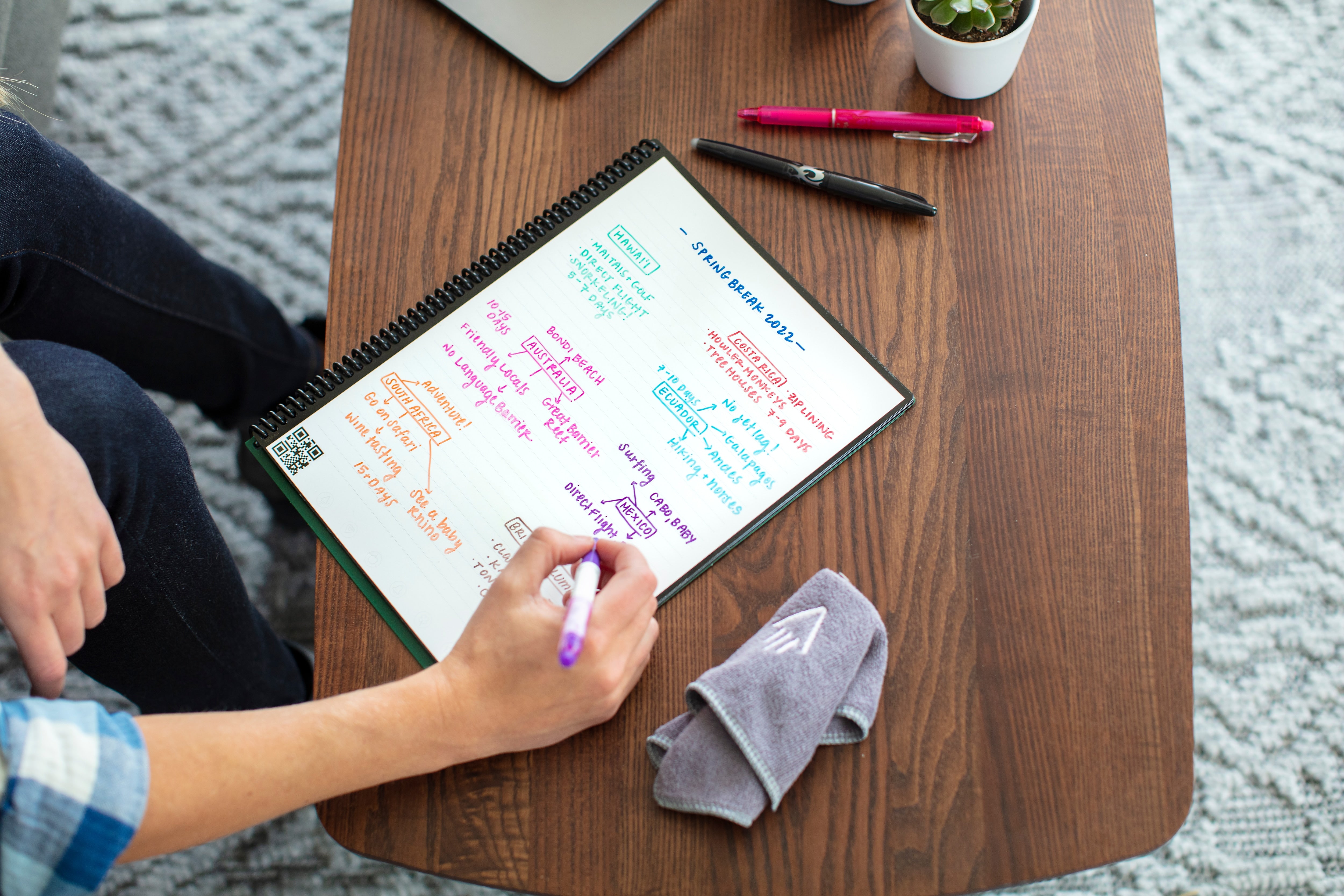 Rocketbook Fusion Reusable Notebook Planner Combo, 8.5