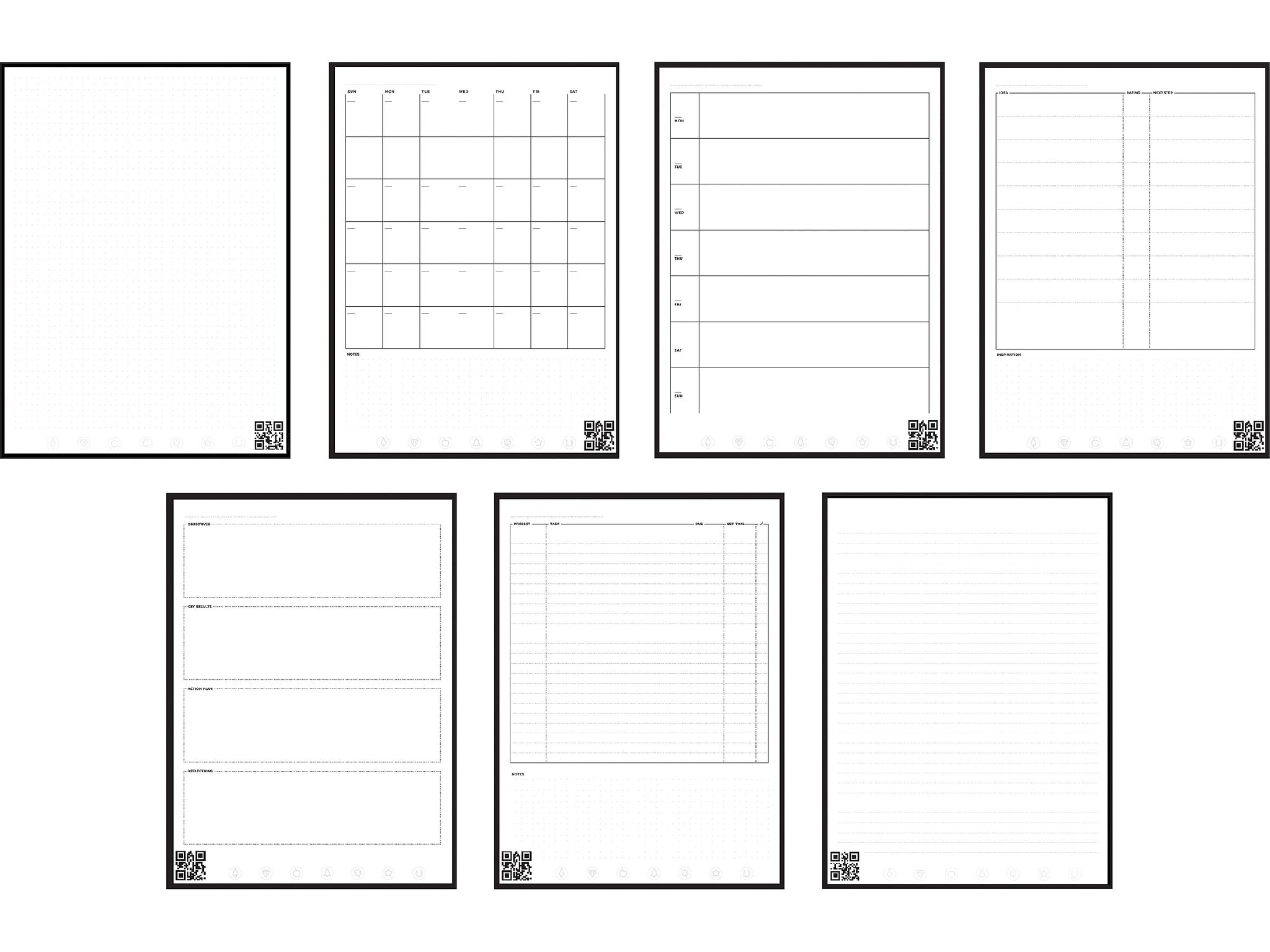 Rocketbook Fusion Reusable Notebook Planner Combo, 8.5