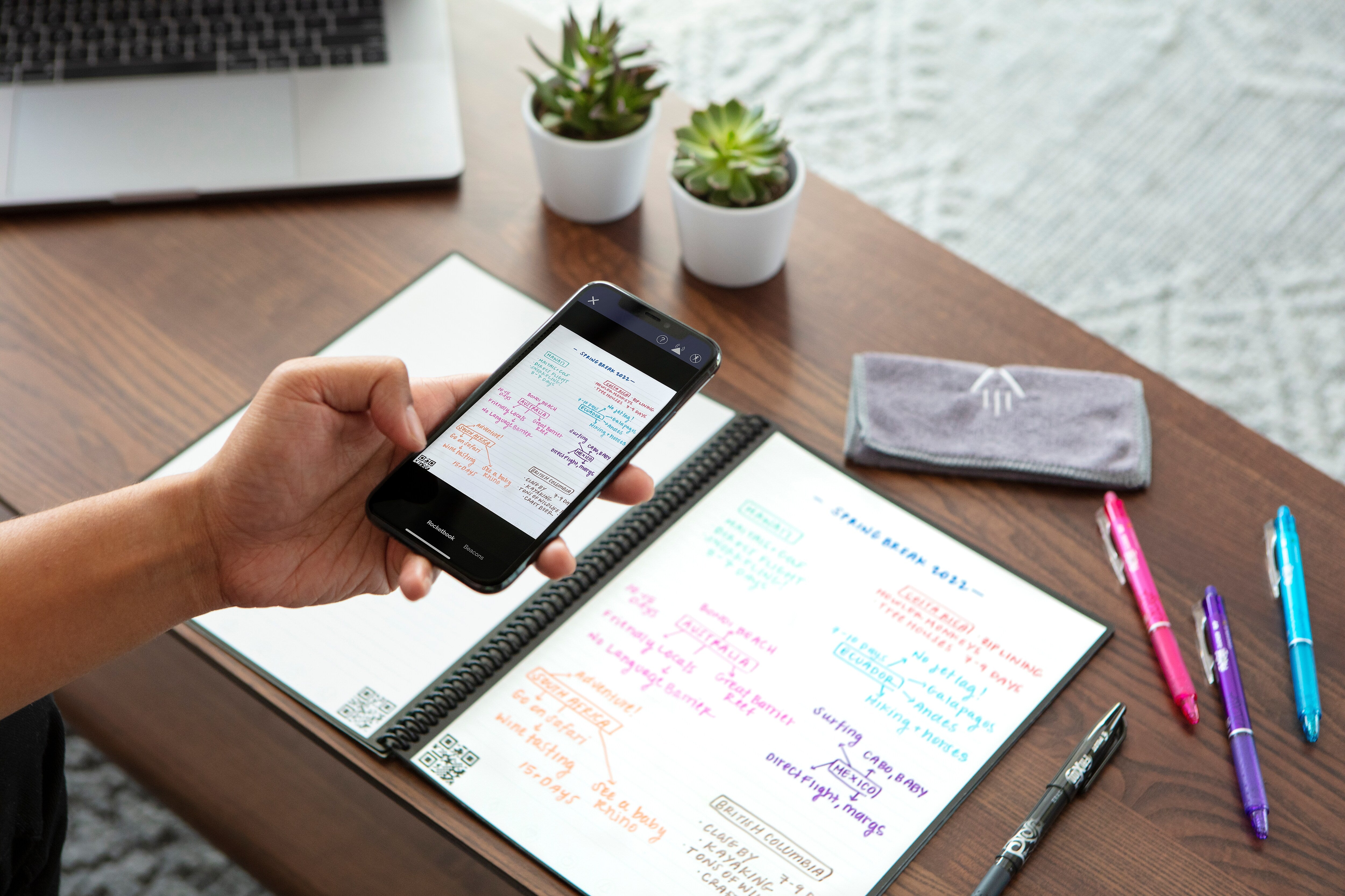 Rocketbook Fusion Reusable Notebook Planner Combo, 8.5