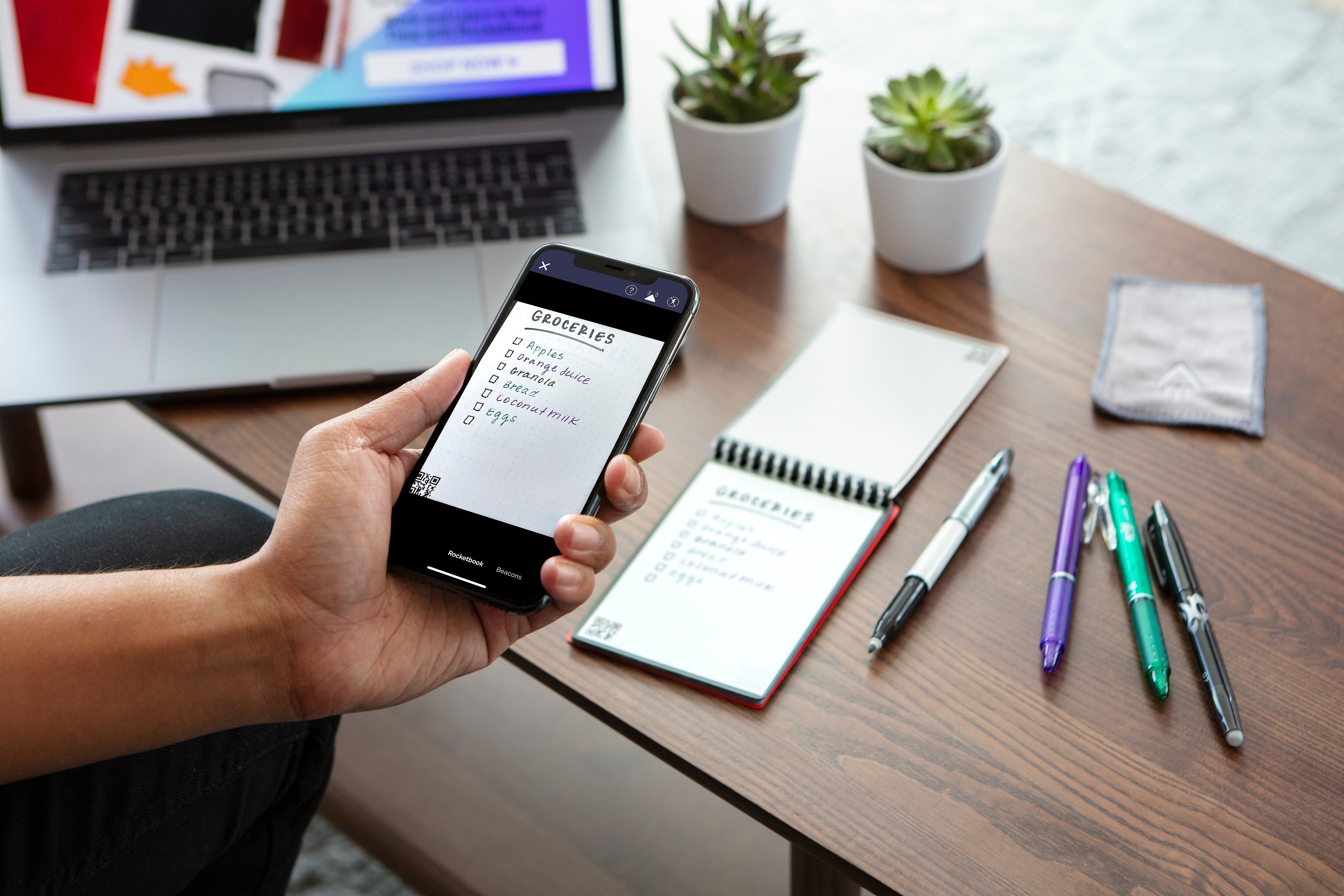 Rocketbook Mini Reusable Smart Notepad, 3.5